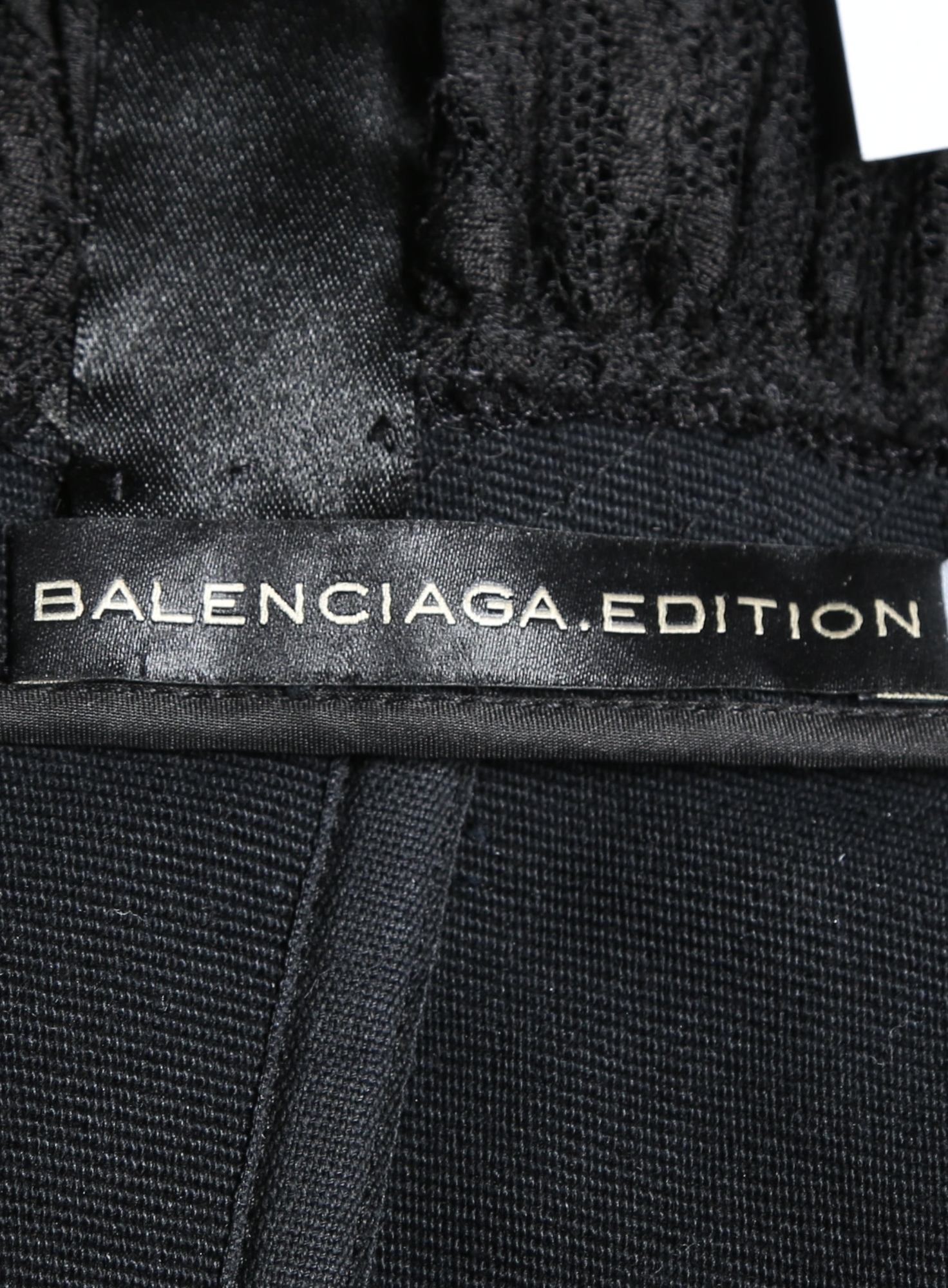 Edition 2008 Black Scalloped Lace Dress - Balenciaga | ReSee