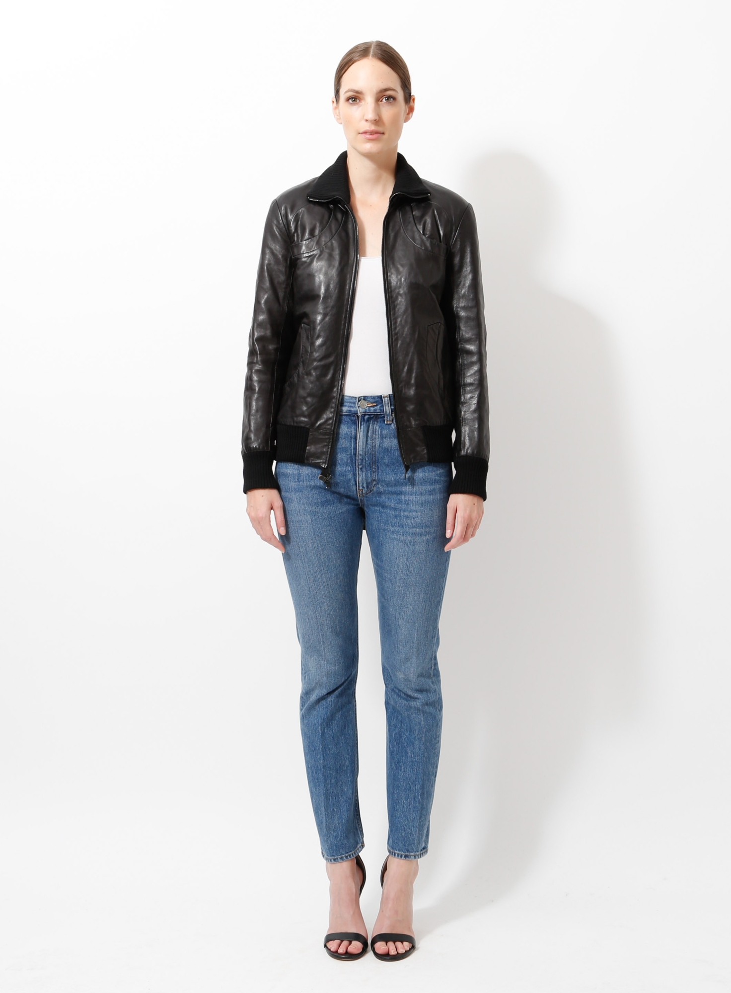 2003 Leather Flap Back Bomber | Authentic & Vintage | ReSee