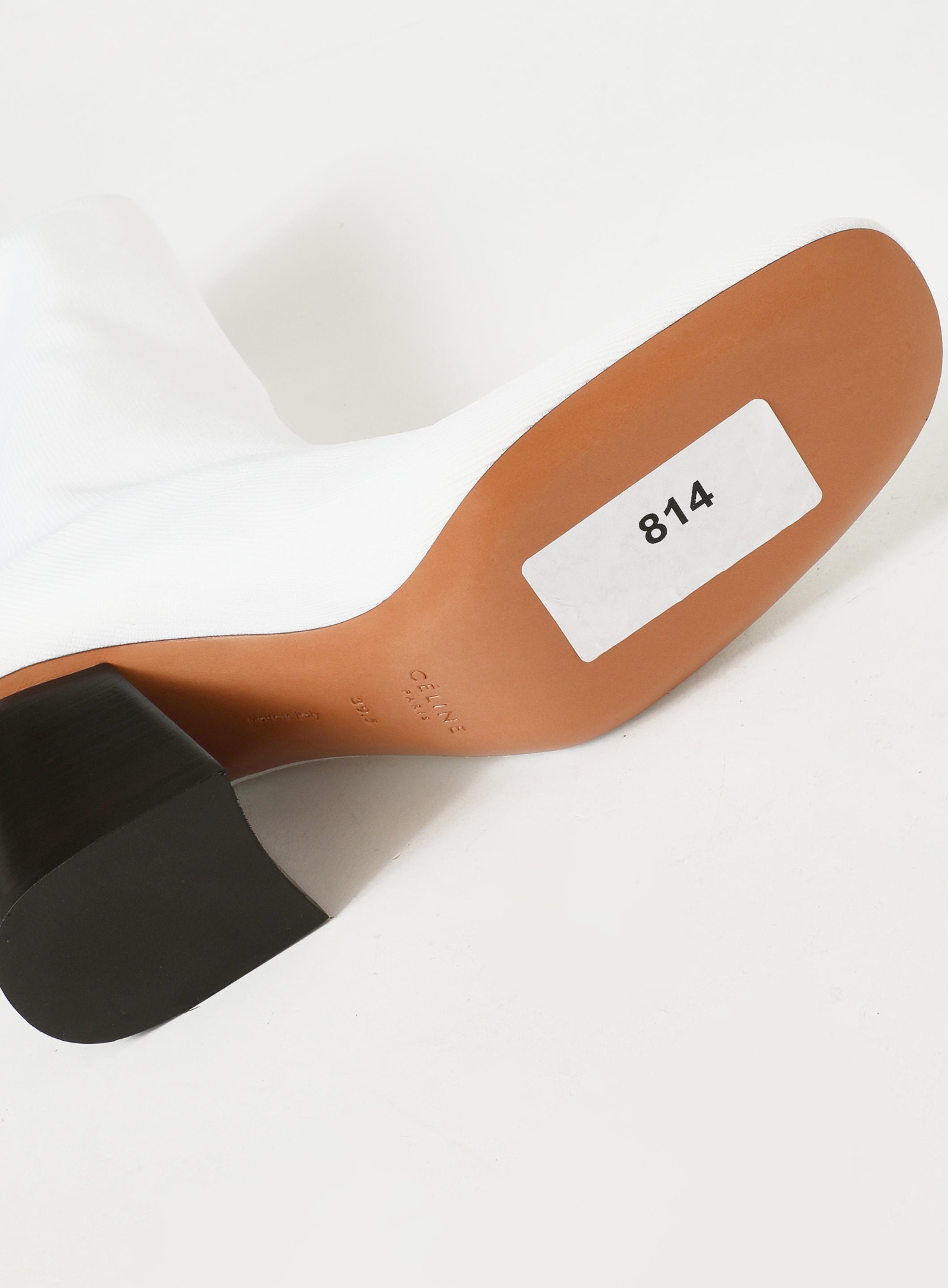 White Ribbed Sock Boots by Phoebe Philo – 2016 - Céline | ReSee