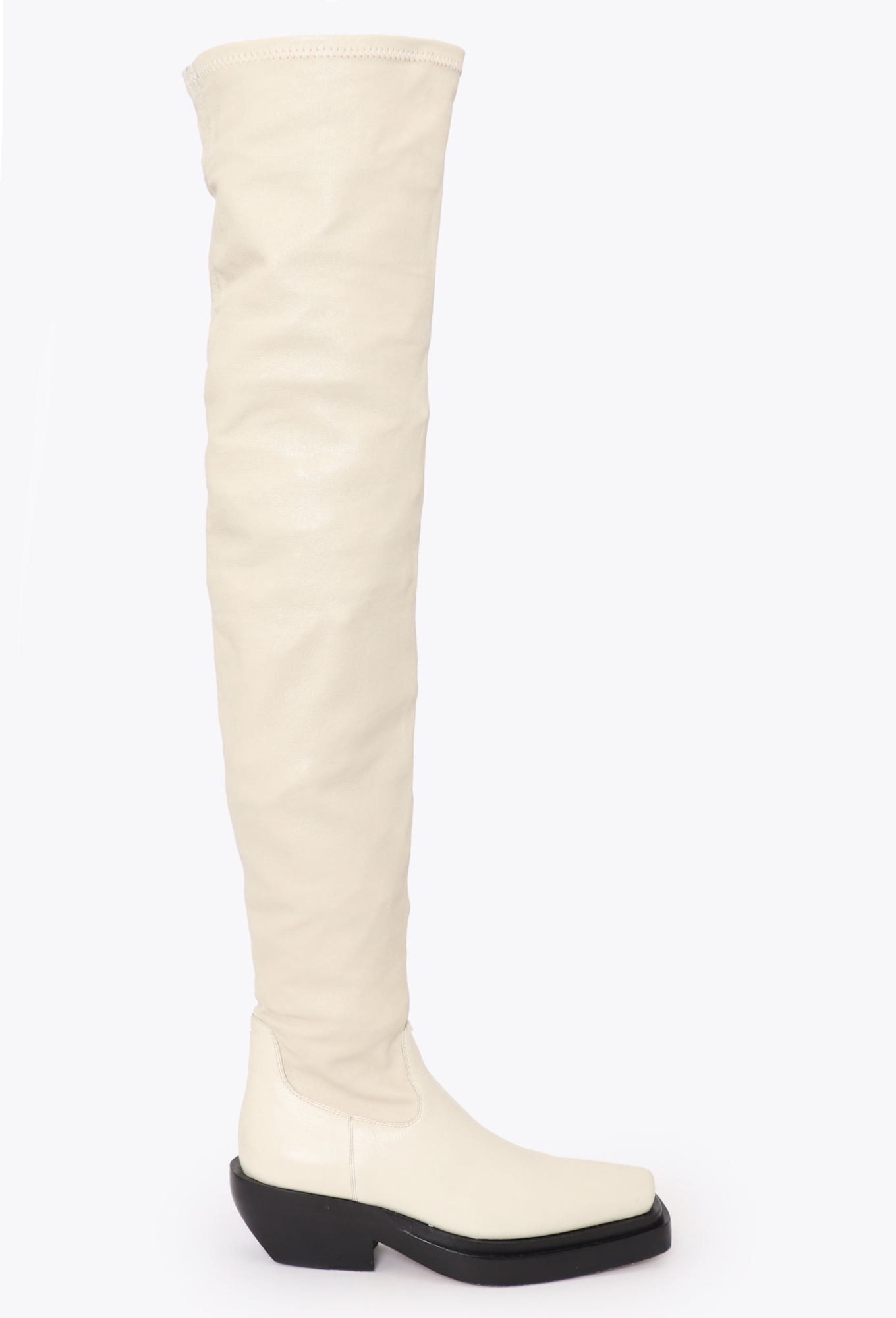 Bottega Veneta ホワイト ハイヒールブーツ F/W 2020 Lean Leather Boots - Bottega Veneta | Authentic & Vintage