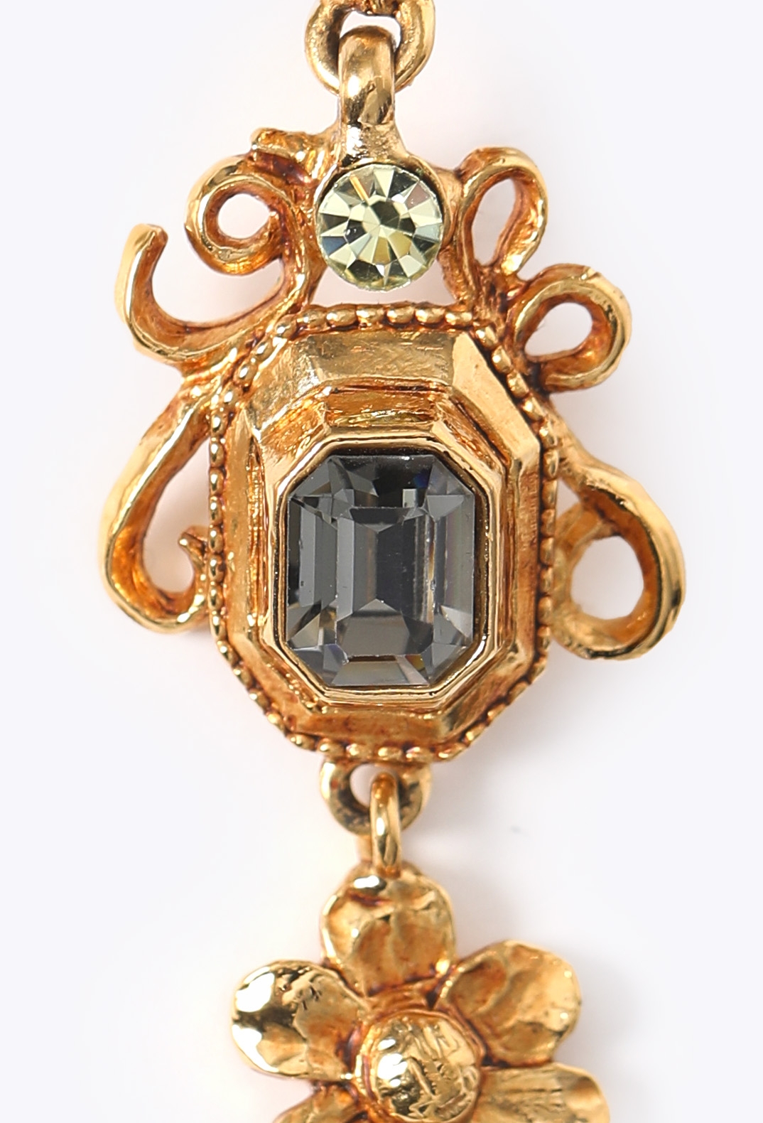Vintage Baroque Pendant Clip Earrings - Christian Lacroix | ReSee