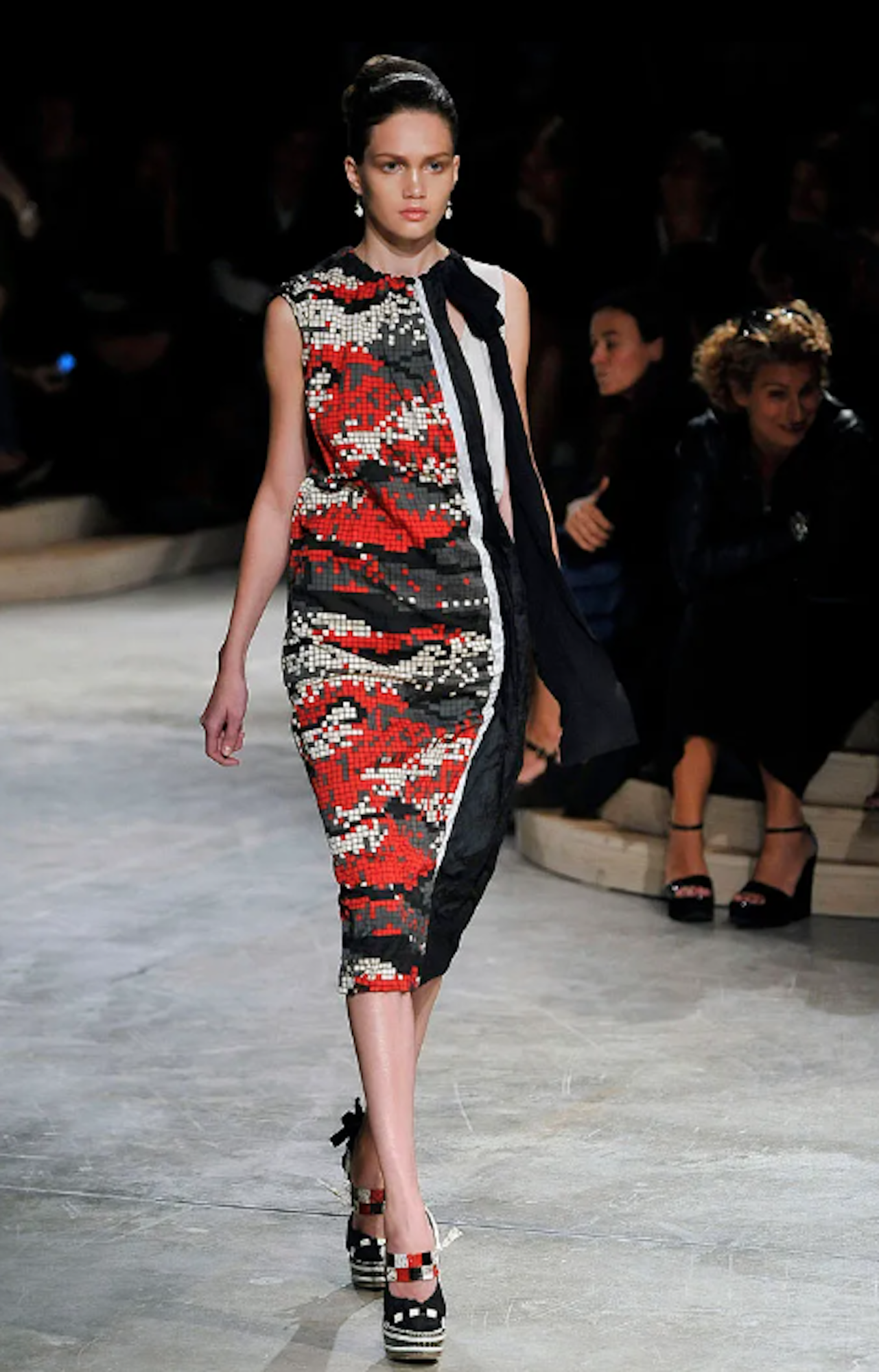 S/S 2009 Crinkled Graphic Dress - Prada | ReSee
