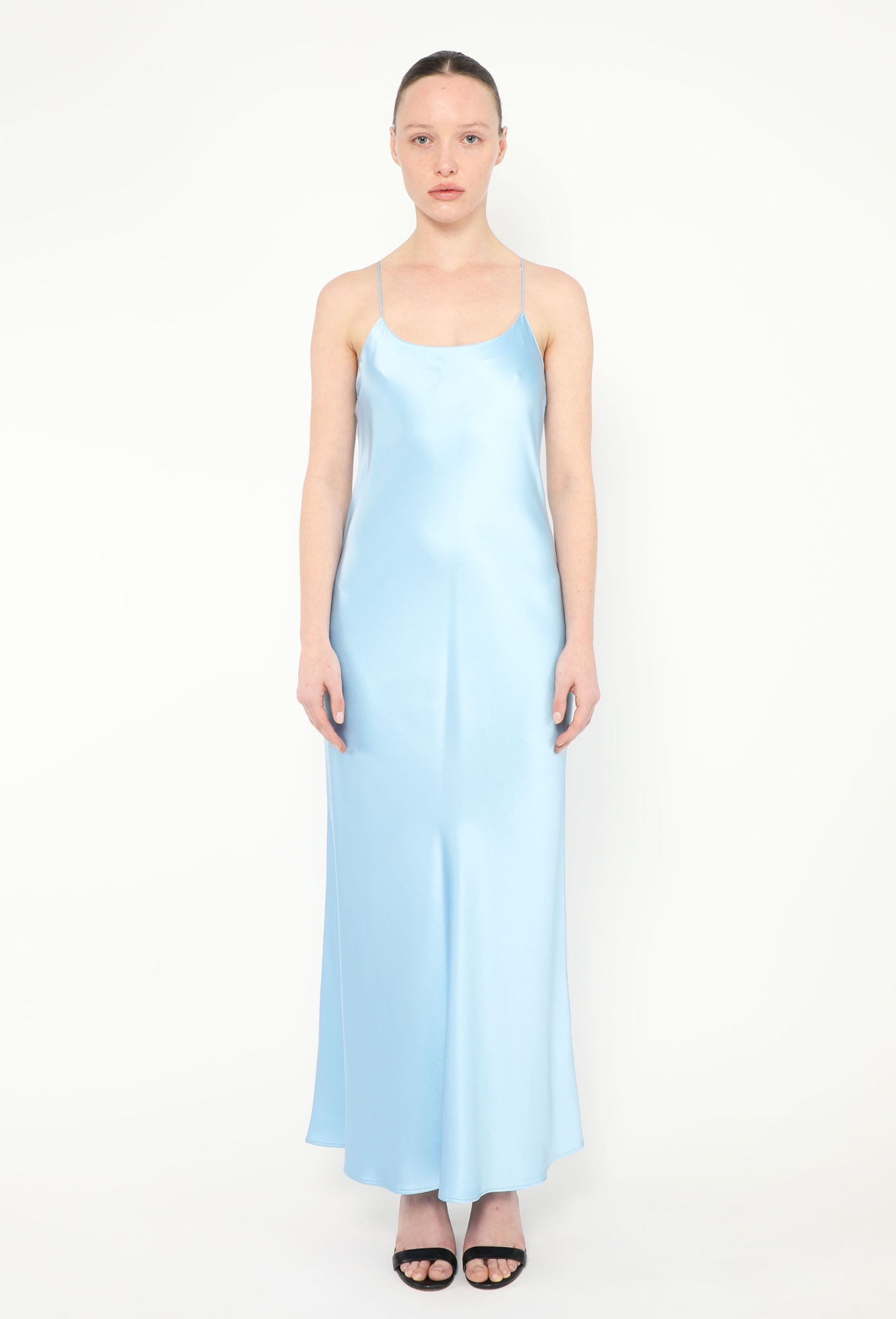 slip silk satin midi dress blue Navy Satin Cowl Back Midi Slip Dress | Womens | Large (Available in M) | 100% Polyester | Lulus