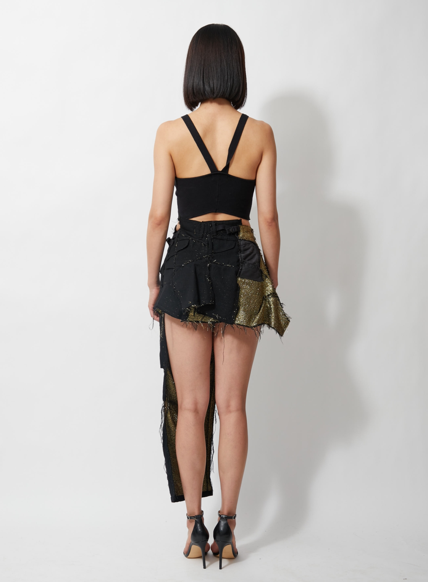 Iconic 2006 Deconstructed Metallic Skirt | Authentic & Vintage | ReSee