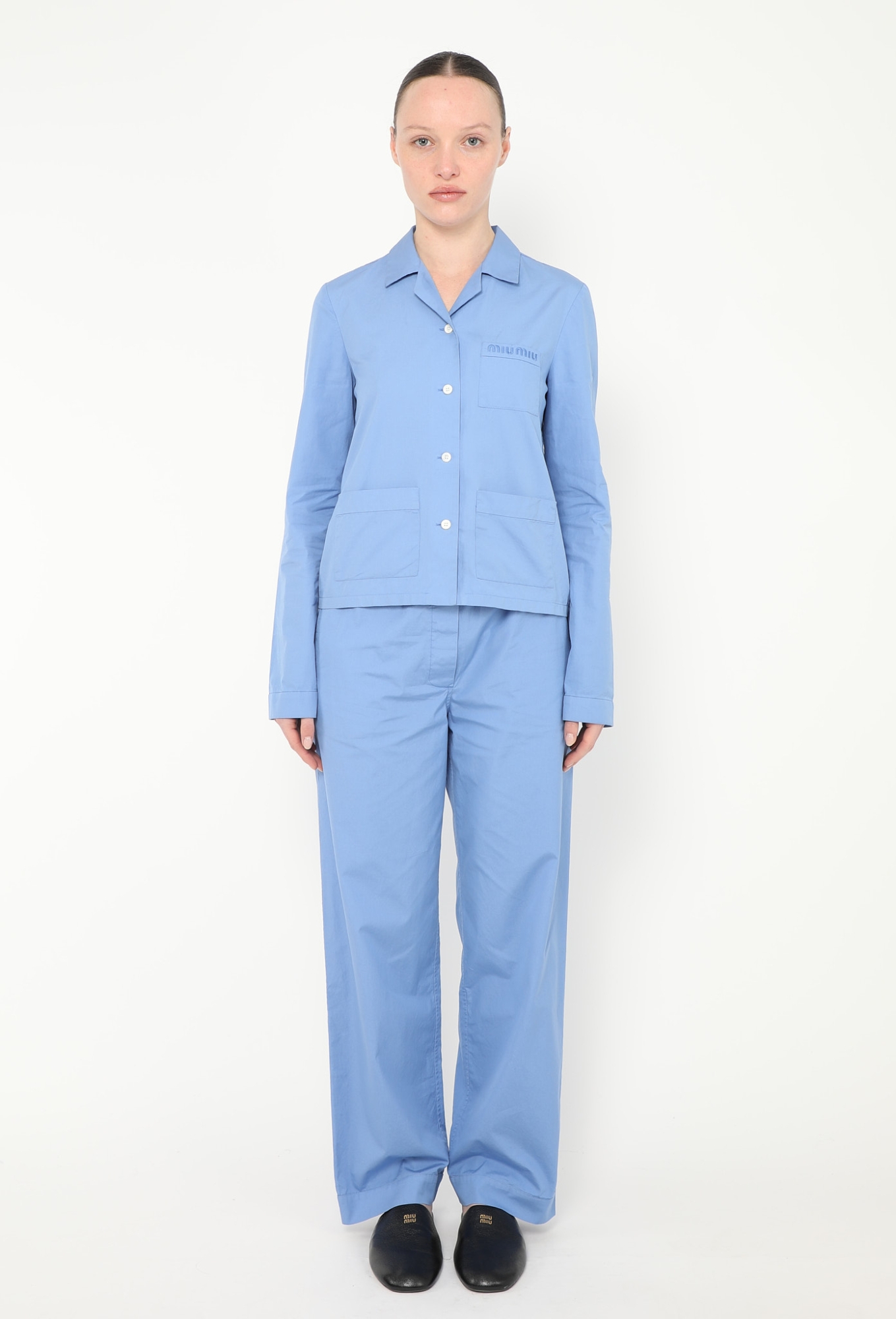 F/W 2024 Poplin Pajama Top - Miu Miu | ReSee
