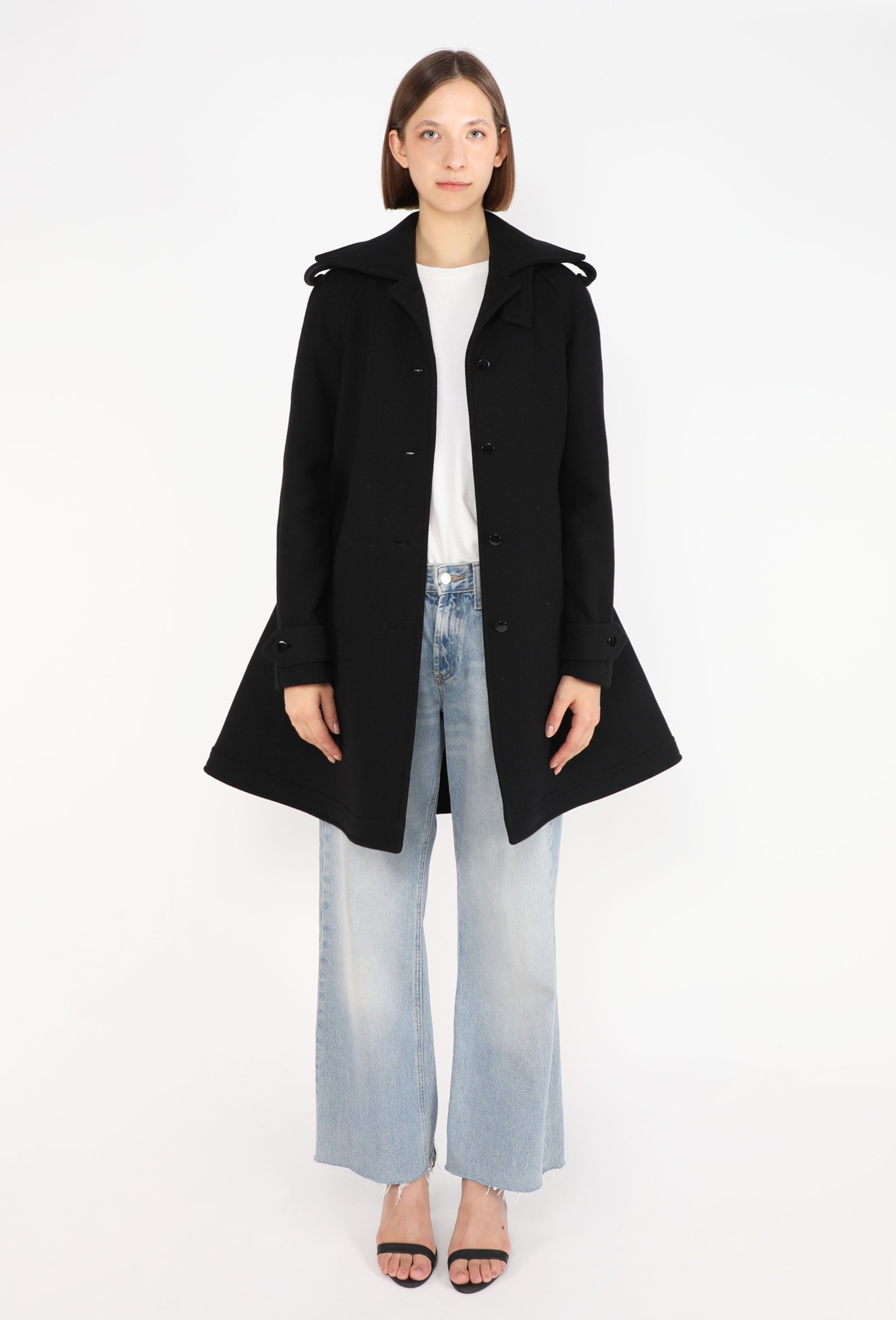 Flared Épaulette Coat, F/W 2003 - Balenciaga | ReSee