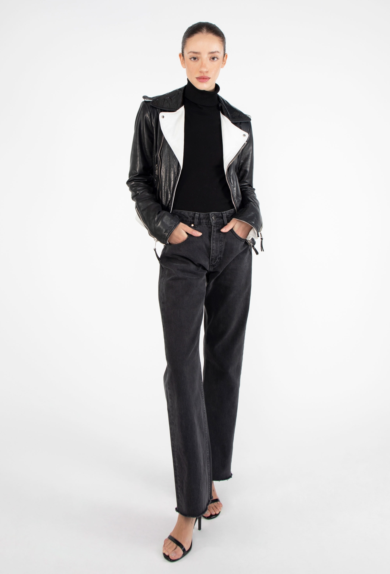 S/S 2007 Bicolor Biker Jacket - Balenciaga | ReSee