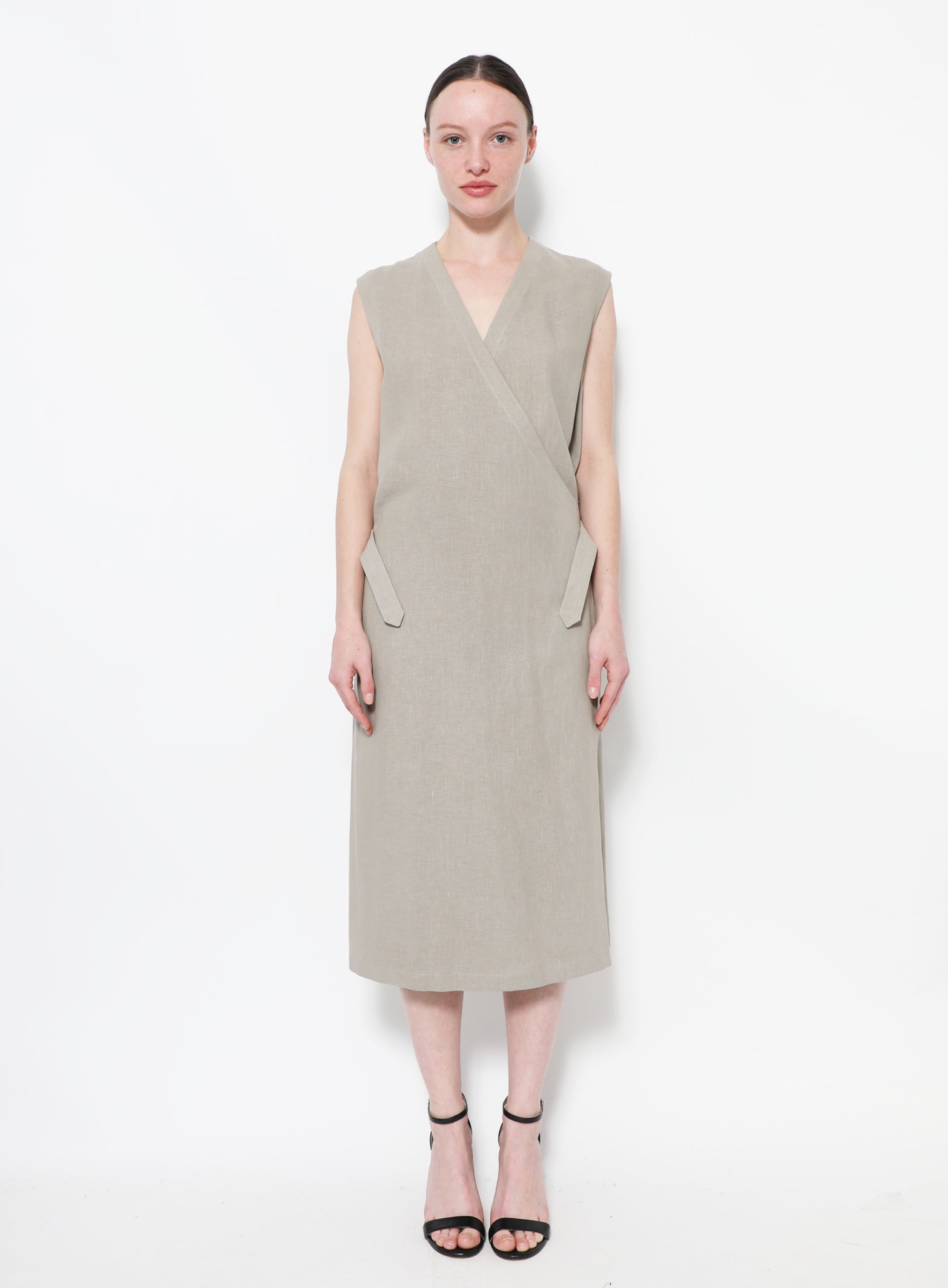S/S 2002 MARGIELA Linen Wrap Dress | Authentic & Vintage | ReSee