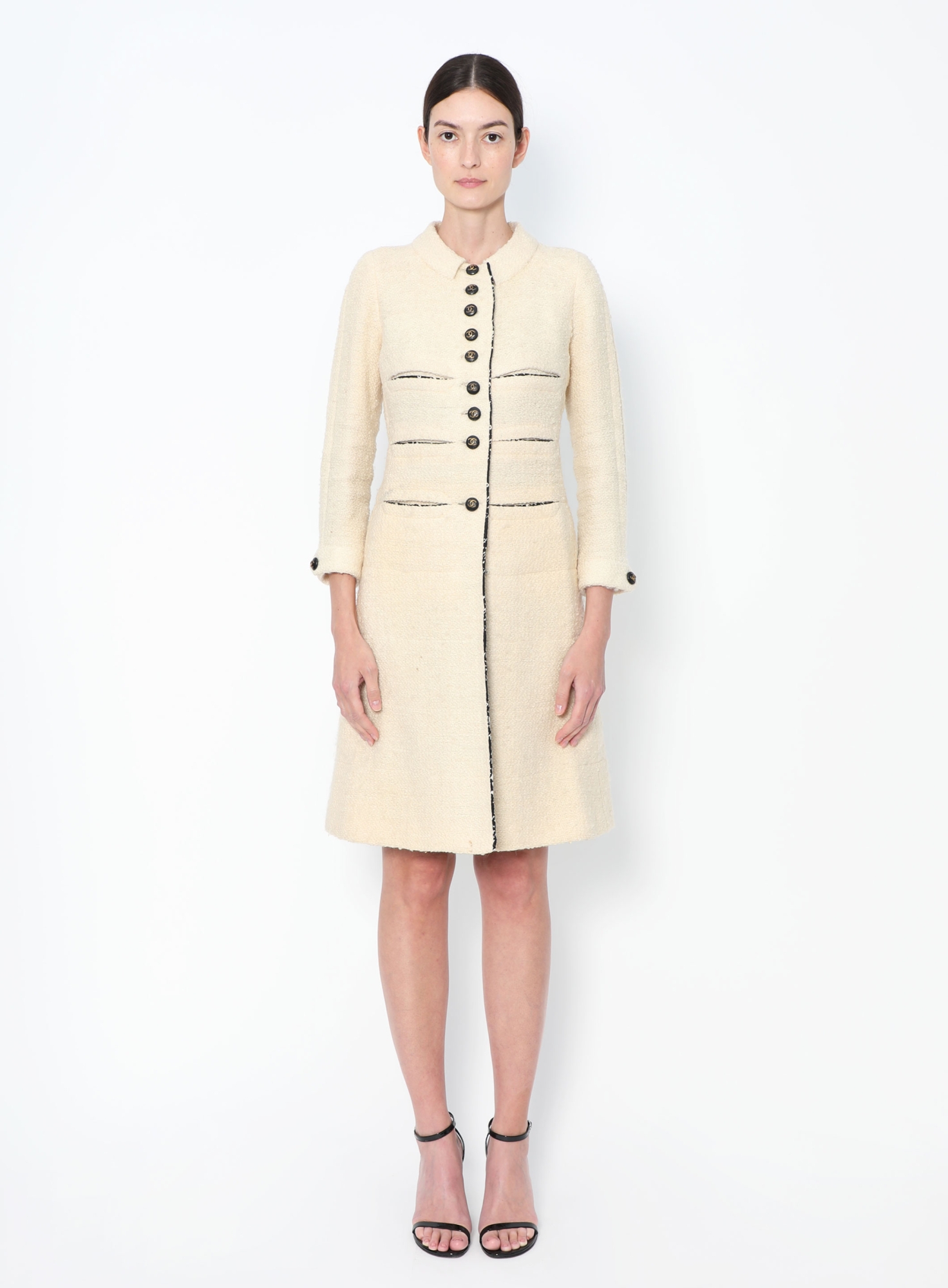 Trompe l'Oeil Tweed Dress, Haute Couture 1966 - Chanel | ReSee
