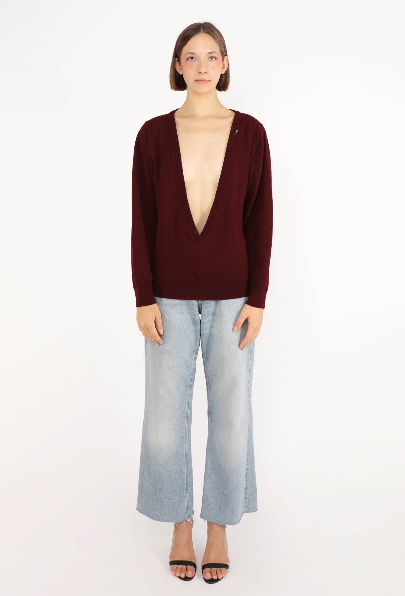 Plunging Knit Sweater, S/S 2026 - Prada | ReSee