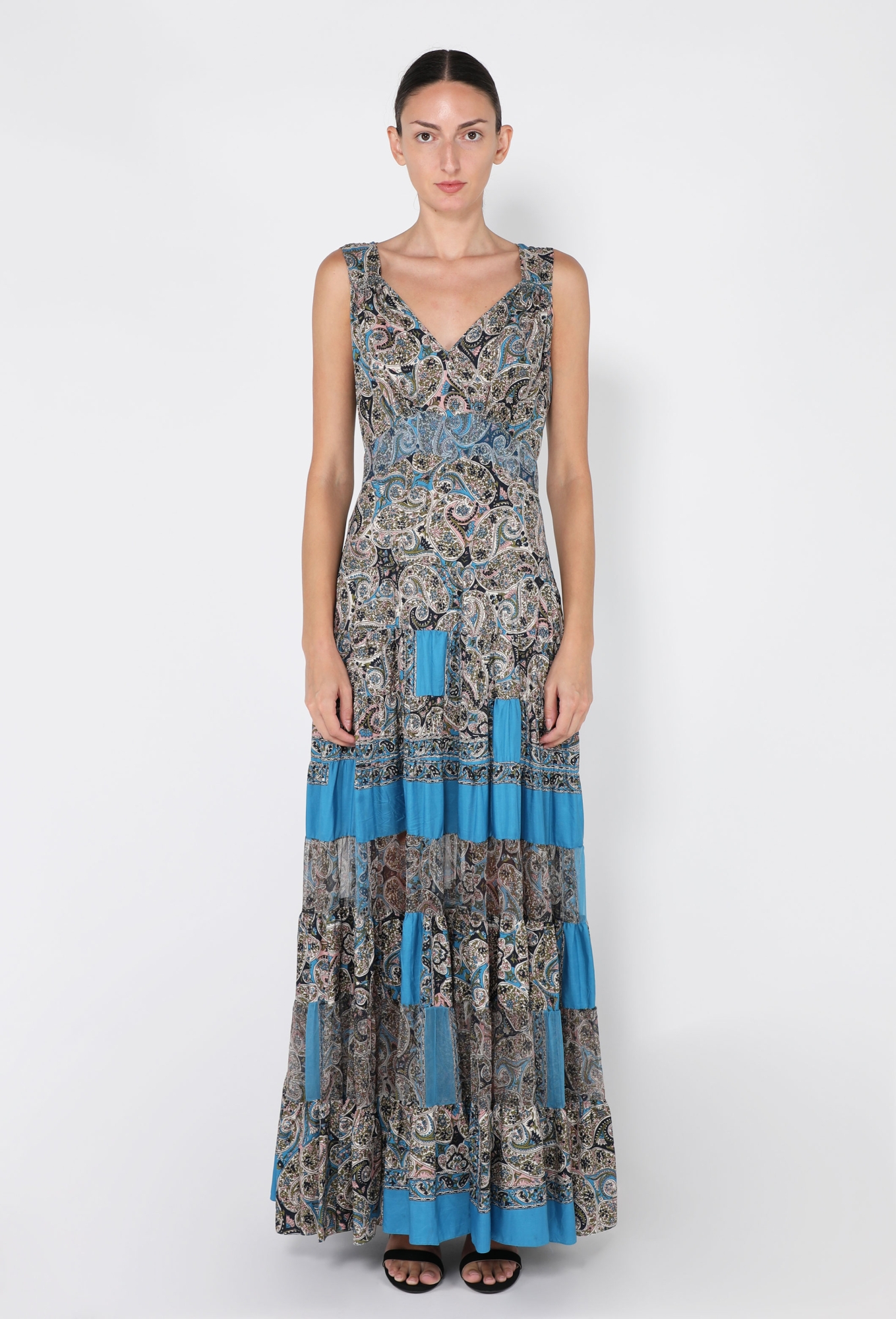 paisley silk dressing gown Multicolor Paisley Silk Robe