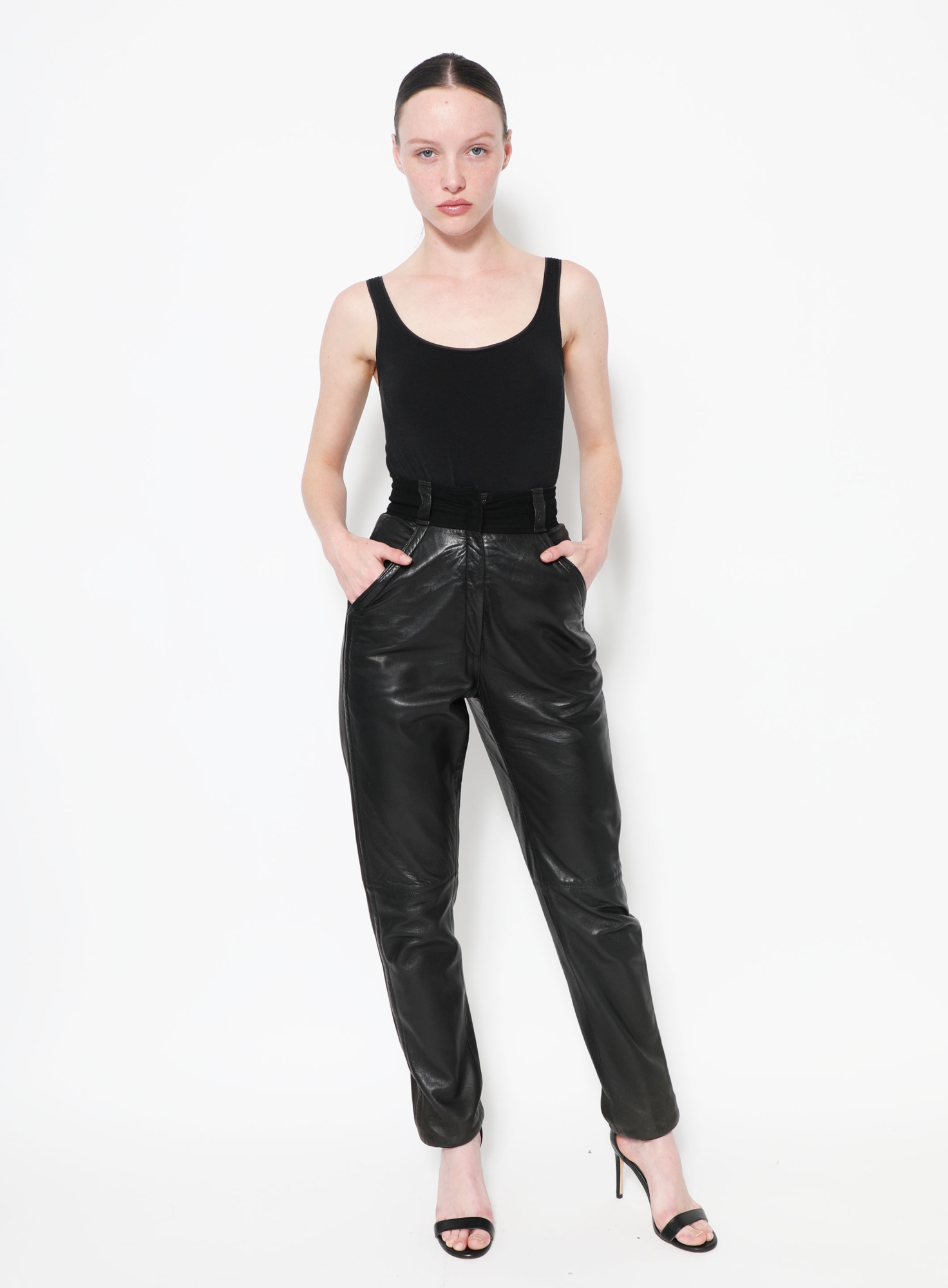 80s High-Wasted Leather Pants | Authentic & Vintage | ReSee
