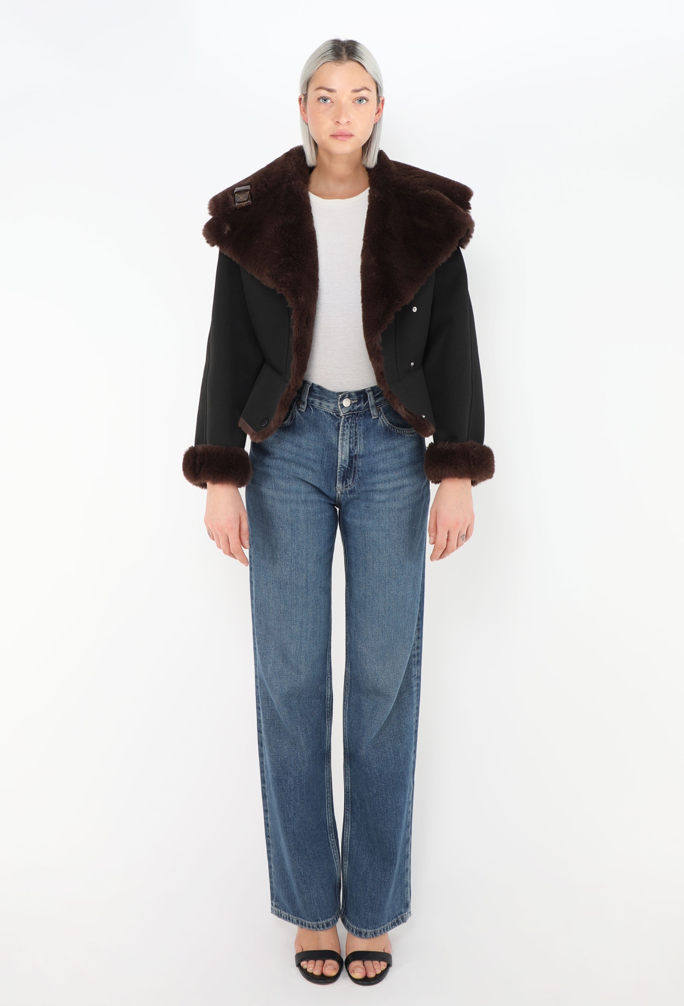 F/W 2019 Faux Shearling Aviator Jacket - Louis Vuitton | ReSee