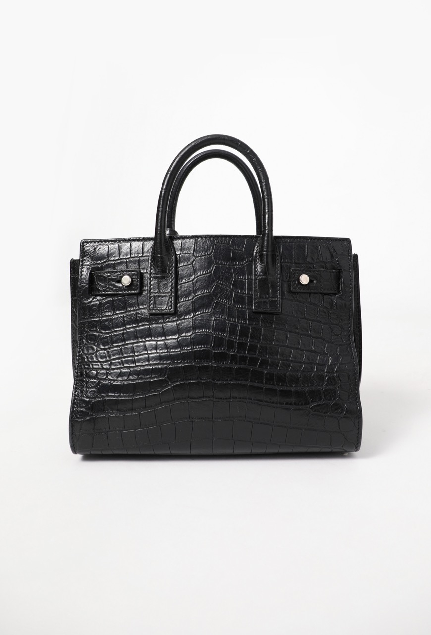 Crocodile Embossed Nano Sac de Jour - Saint Laurent | Authentic