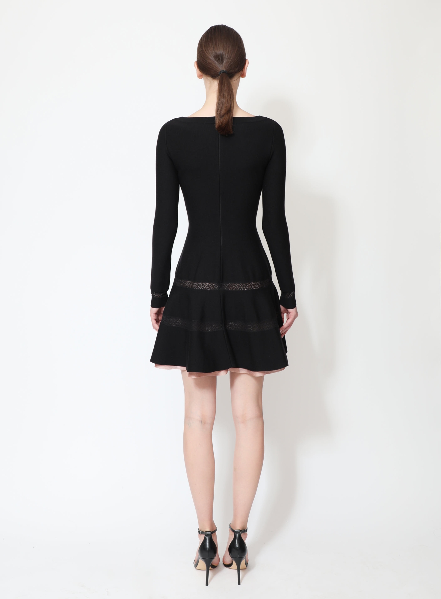 slim fit dress slacks Aje - Flared long dress with cut-out detail main image 1