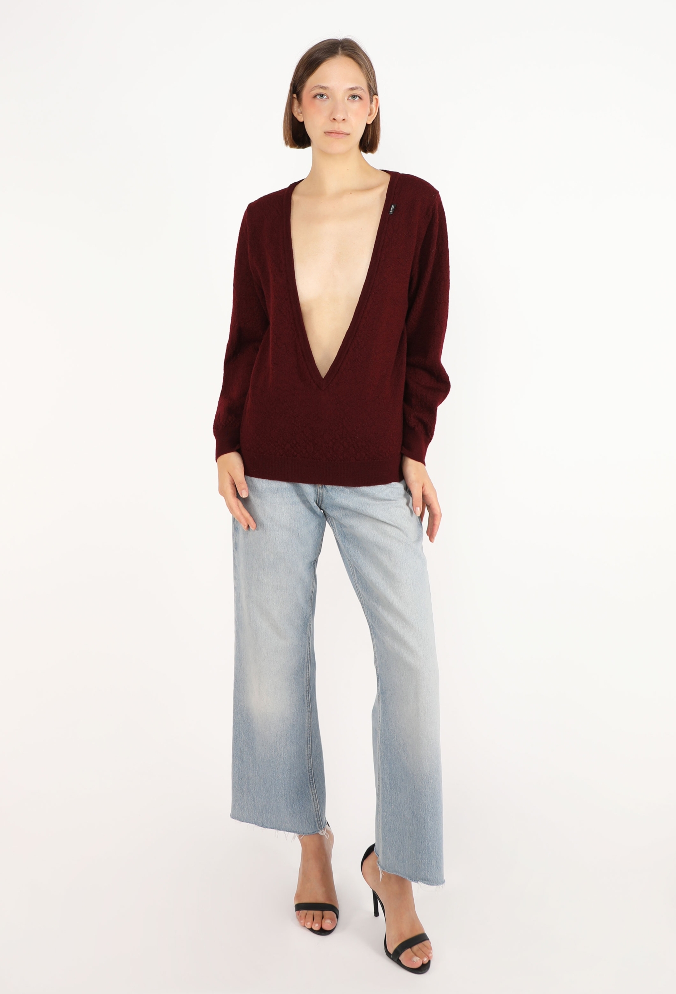 Plunging Knit Sweater, S/S 2026 - Prada | ReSee