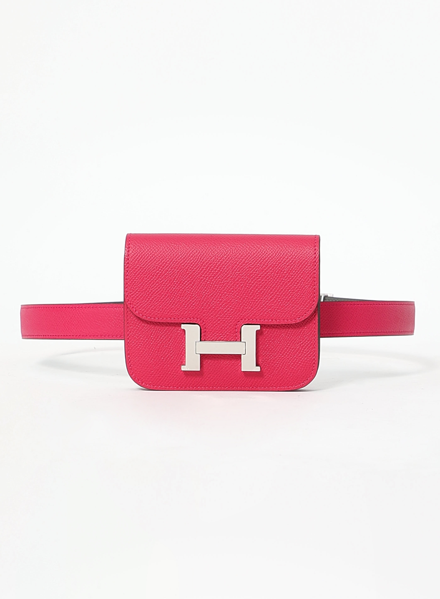 Rose Mexico Epsom Constance Slim Wallet & Belt | Authentic 