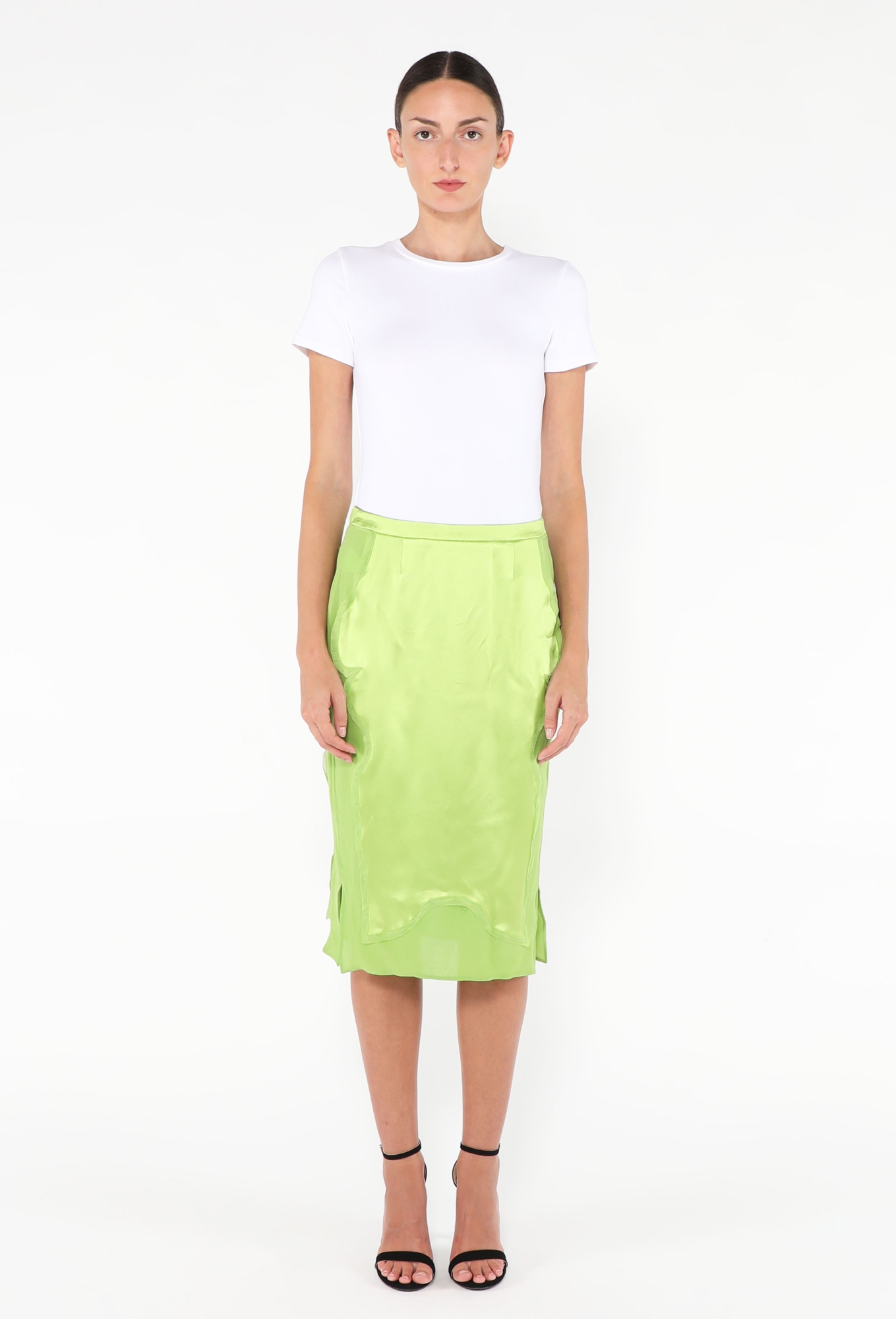 ICONIC F/W 2004 Silk Pagoda Skirt - Saint Laurent | ReSee