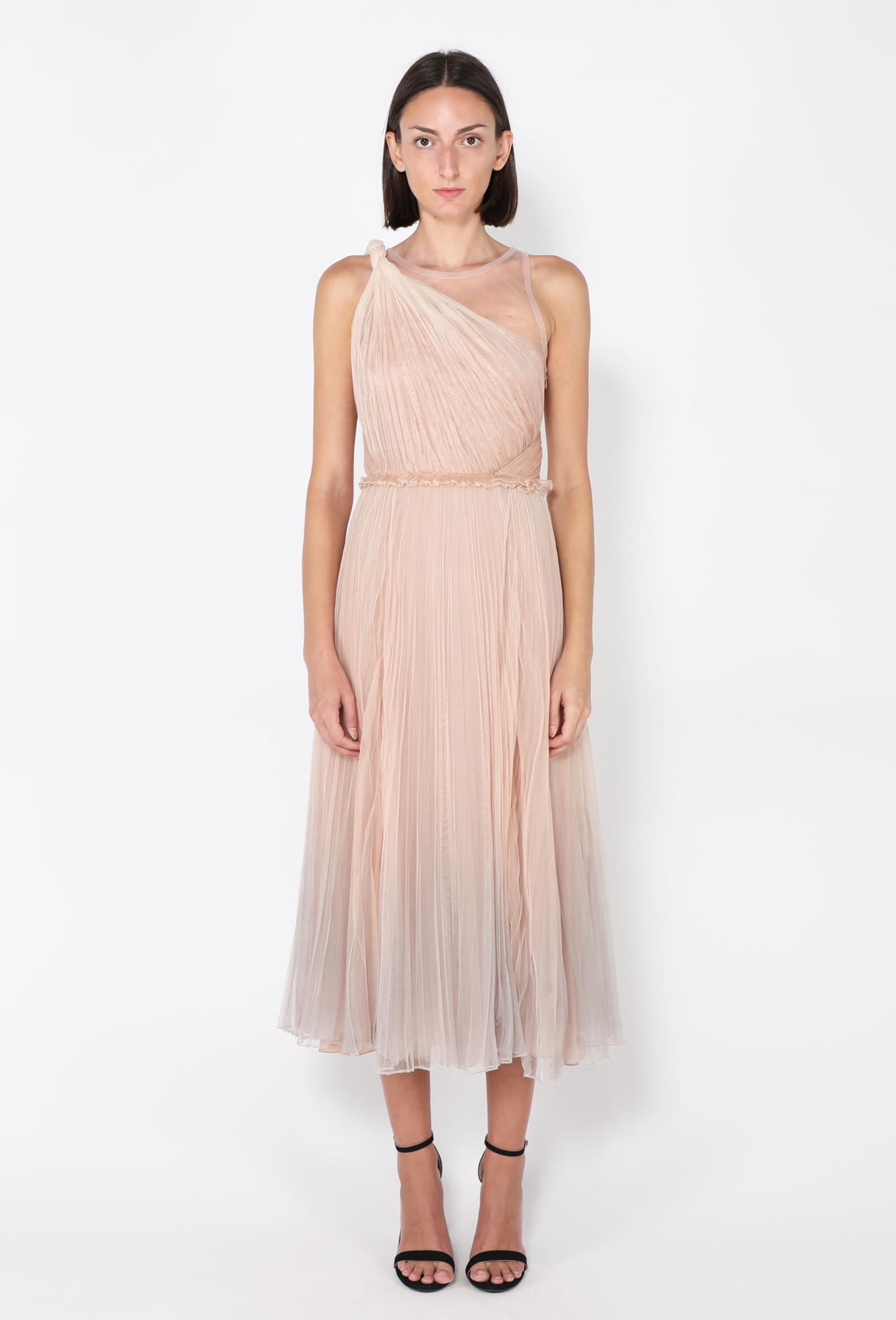 dress pleated designer 2019 Tulle Gown, S/S feature:TRIM and white Best of Millie on Prom dresses Size:2 ½ D