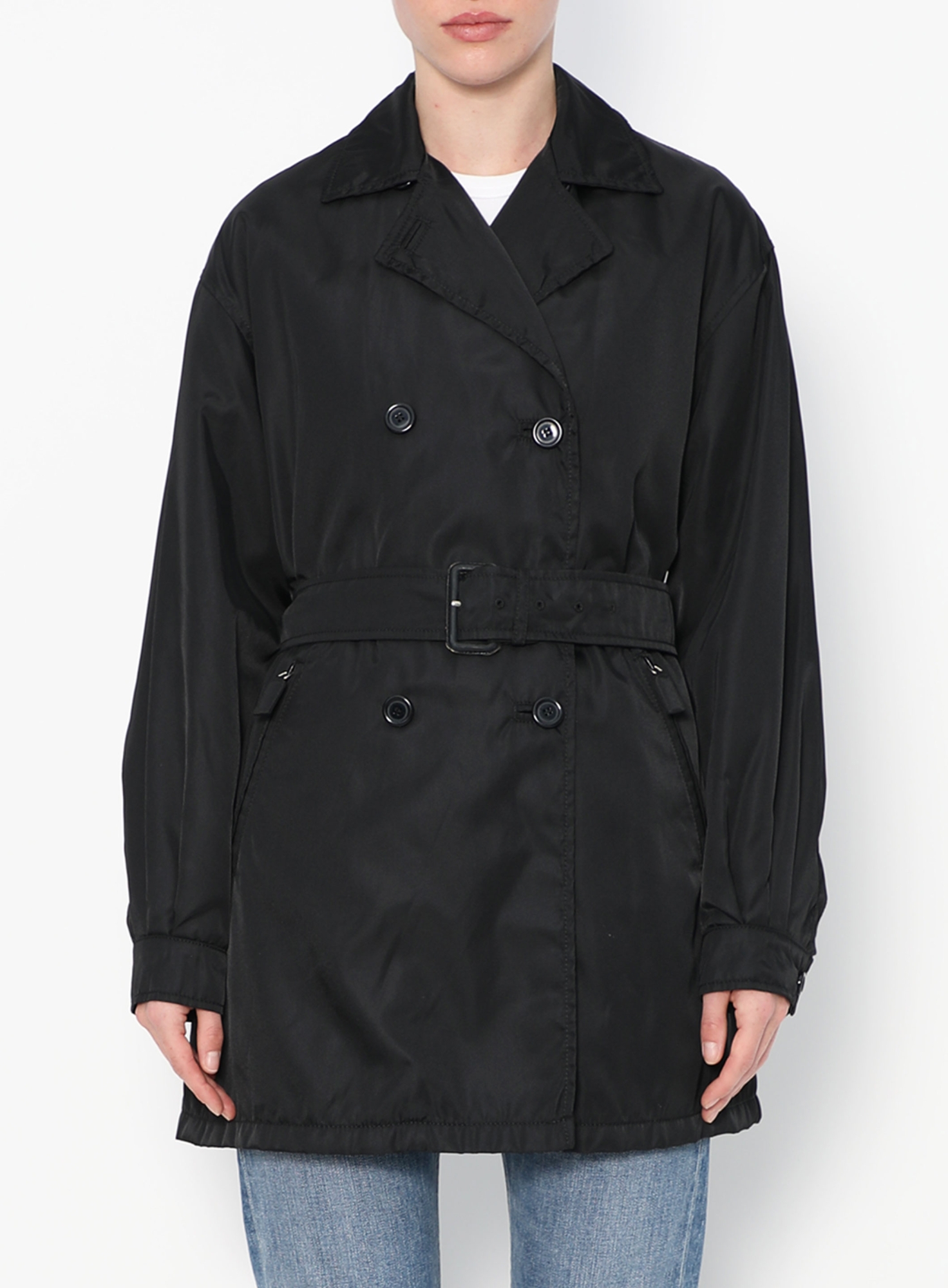 90s Belted Nylon Trench Coat | Authentic & Vintage | ReSee