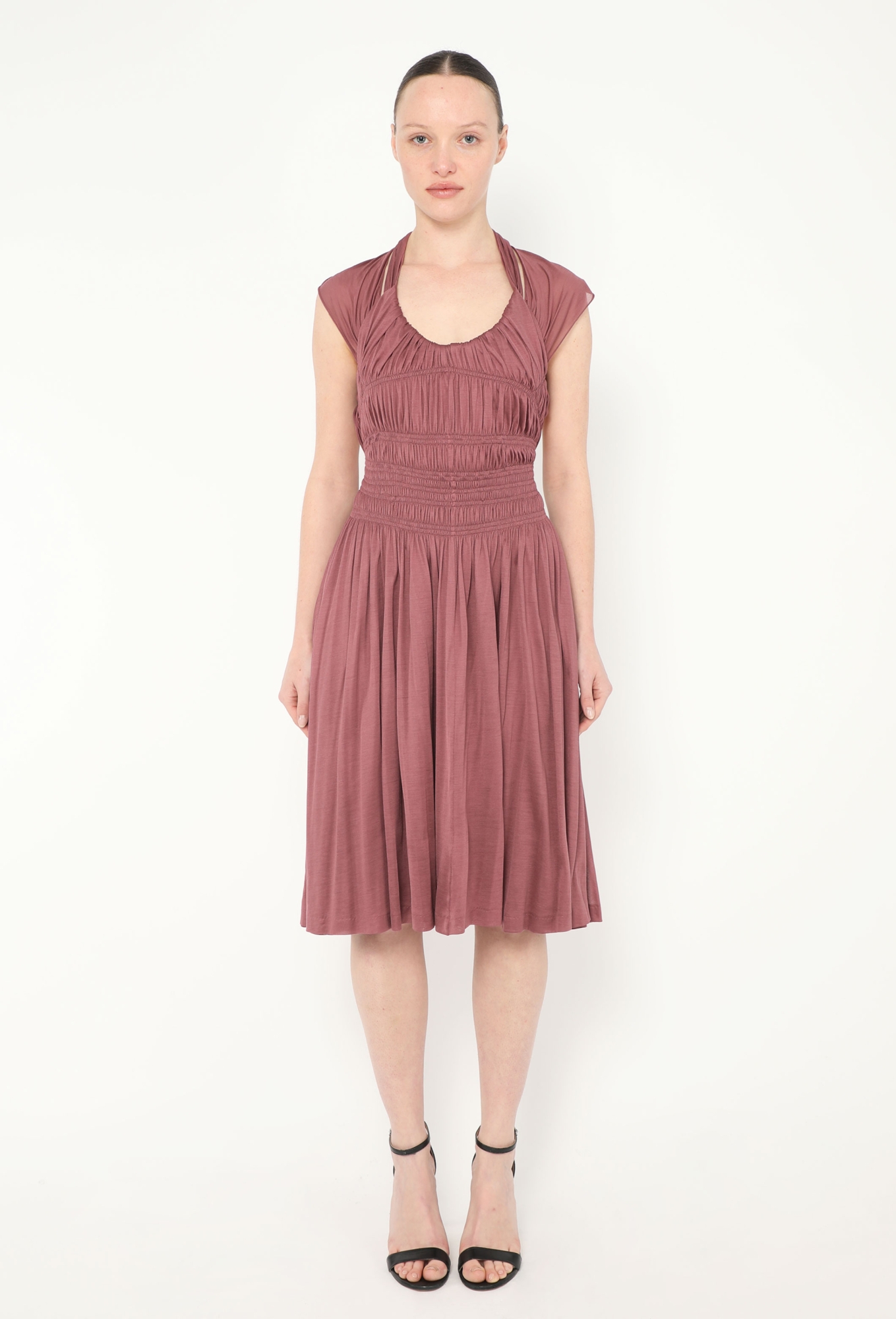 bottega purple dress Zip Long Dress In Amethyst