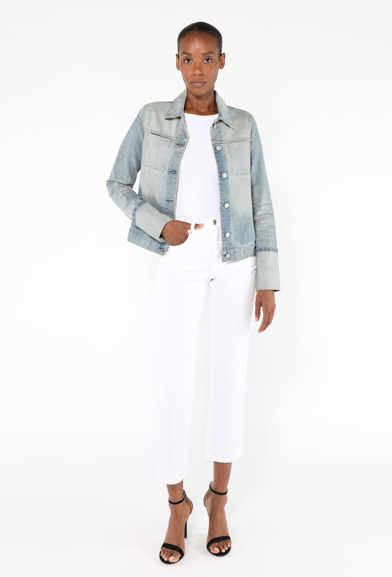 ジャケット・アウター 90s HELMUT LANG High Neck Denim Jacket 90s Stone-Washed Denim Jacket - Helmut Lang | ReSee