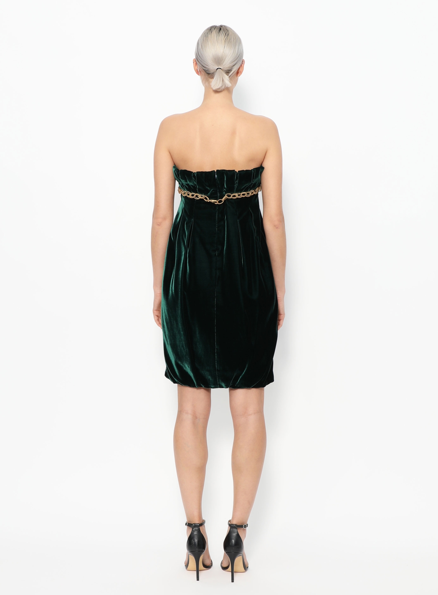 Ruched Velvet Bustier Dress | Authentic & Vintage | ReSee