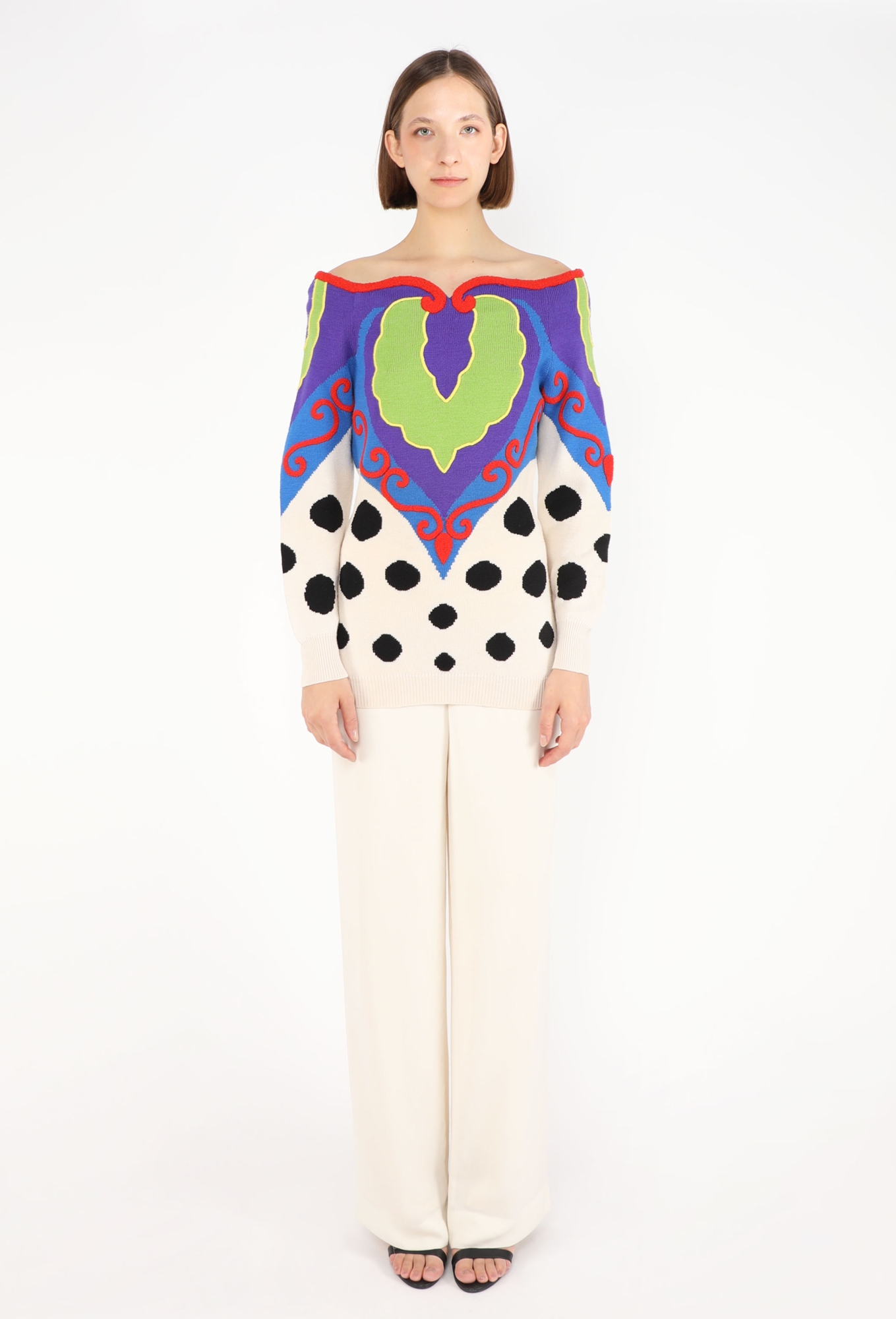 Patchwork Intarsia Sweater, 1989 - Gianni Versace | ReSee