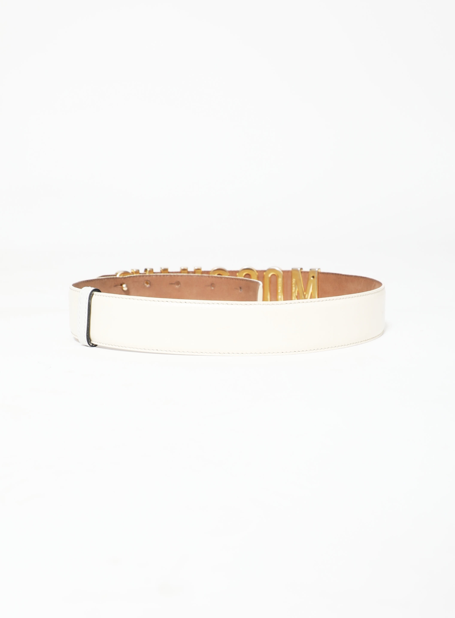 ICONIC Moschino '90s Metallic Logo Belt | Authentic & Vintage | ReSee