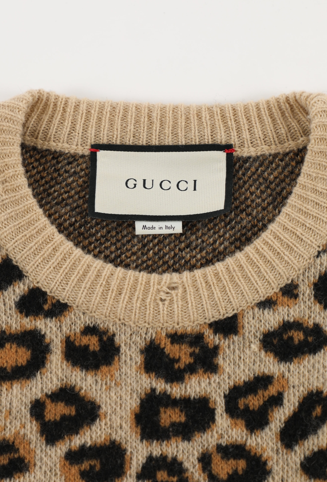 Leopard Jacquard Sweater - Gucci | ReSee