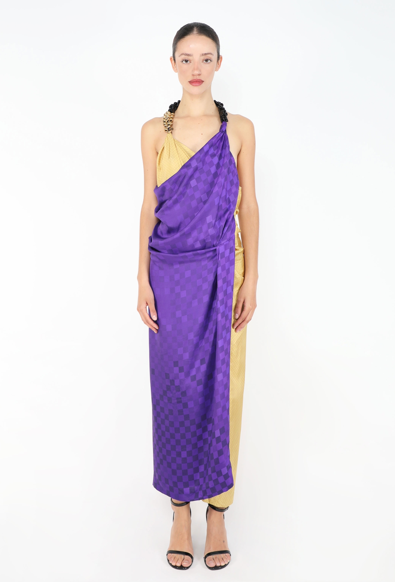 Draped Silk Halter Dress, S/S 2009 - Dries Van Noten | ReSee