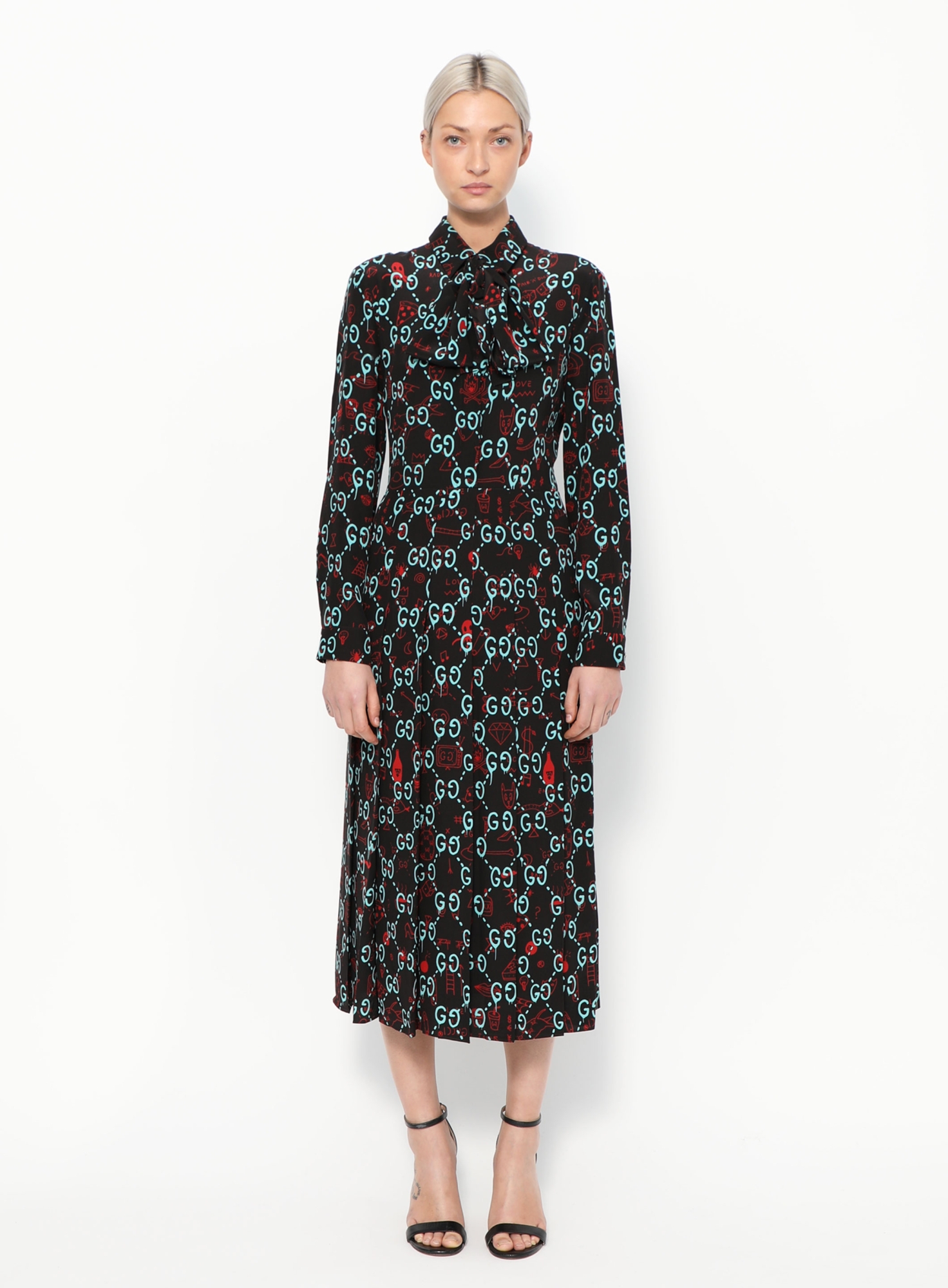 GucciGhost Printed Silk Dress | Authentic & Vintage | ReSee