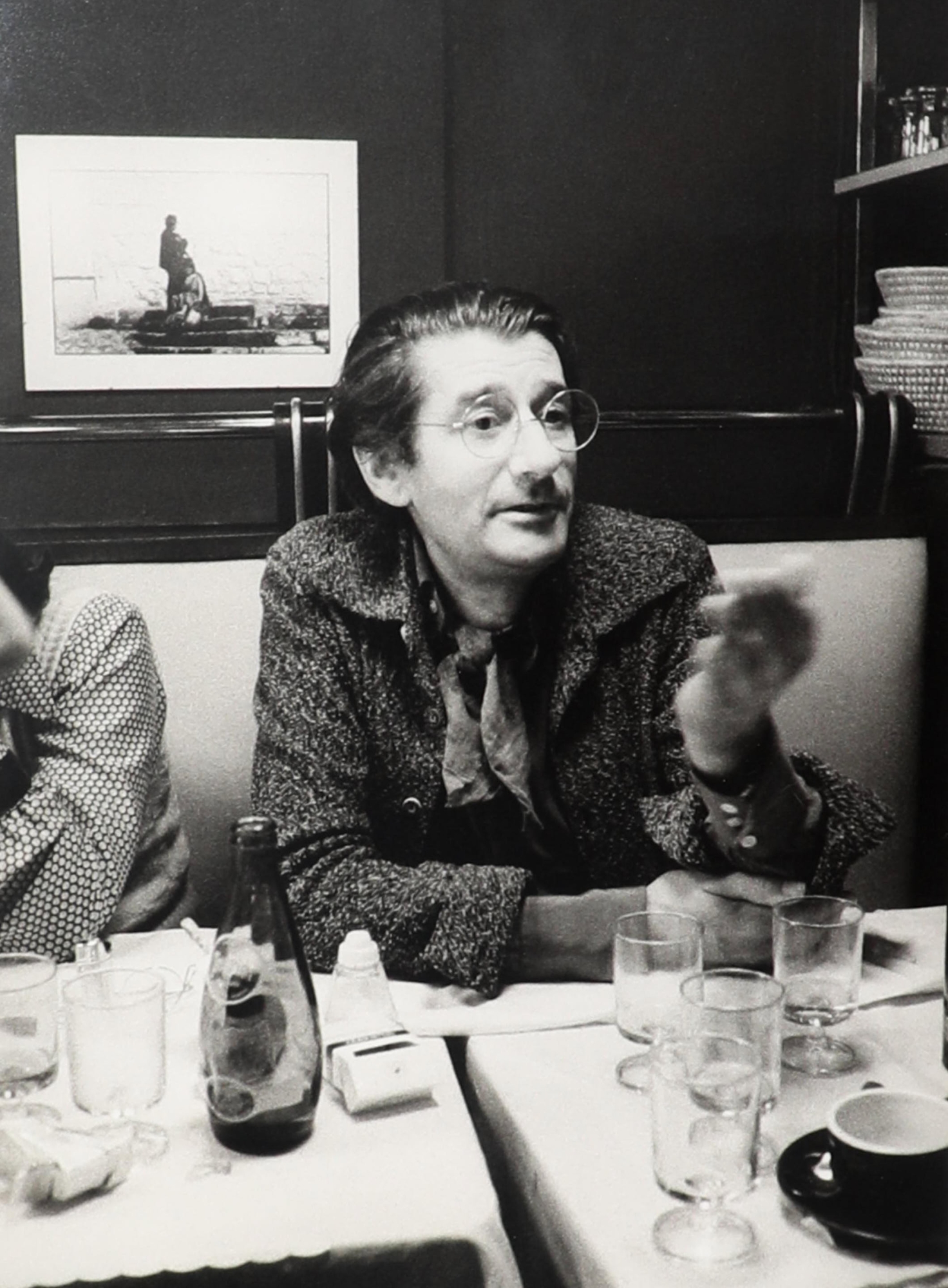 RARE Helmut Newton 'Au Café' Silver Print by Yvette Troispoux