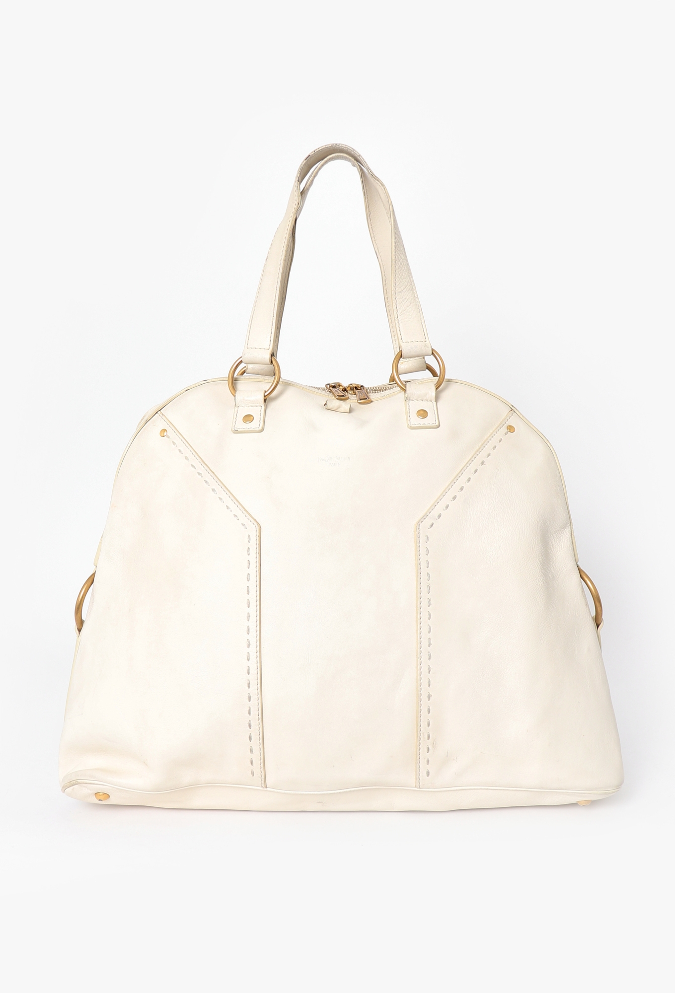 YSL Musée Paris トートバッグ ホワイト White Muse Shoulder Bag | Authentic & Vintage | ReSee