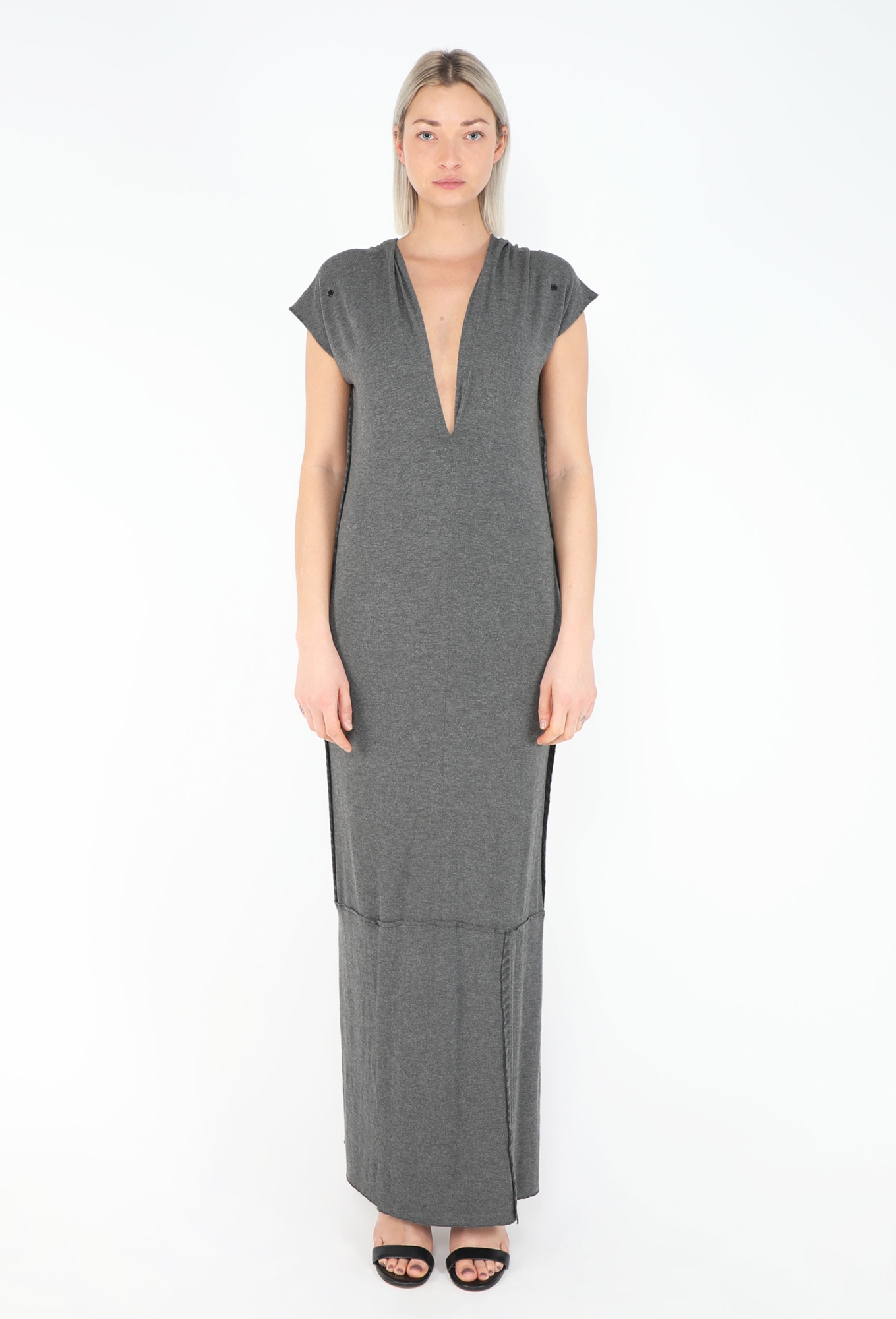 90s jersey dress Plunging Panelled - Maison Margiela global-style_name-Kristen Georgette Midi Dress