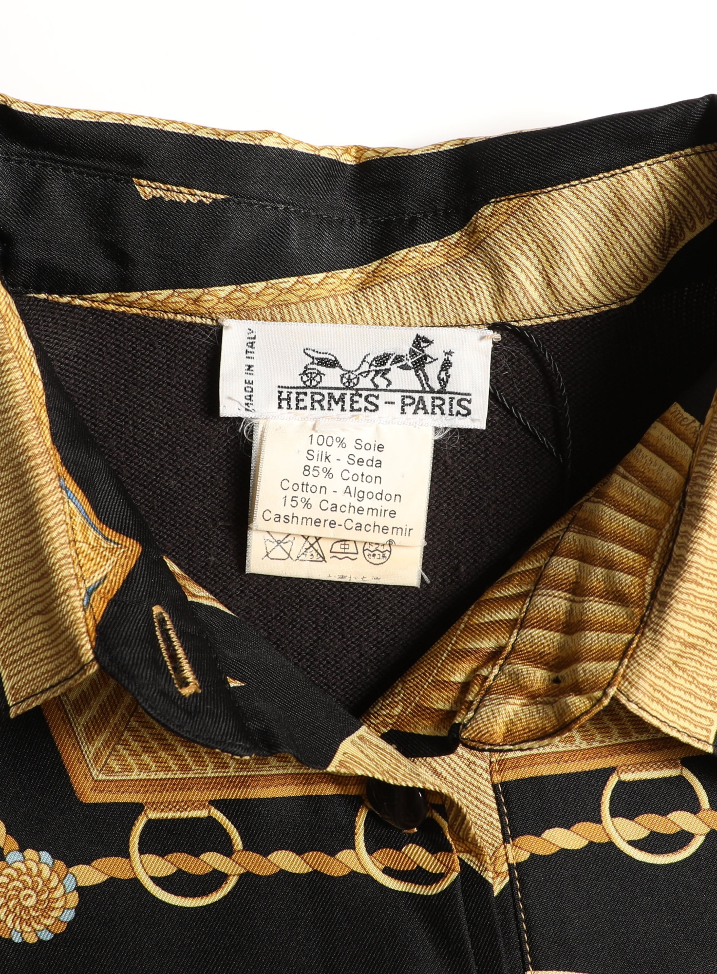 Poste et Cavalerie' Silk Carré Top| Authentic & Vintage | ReSee