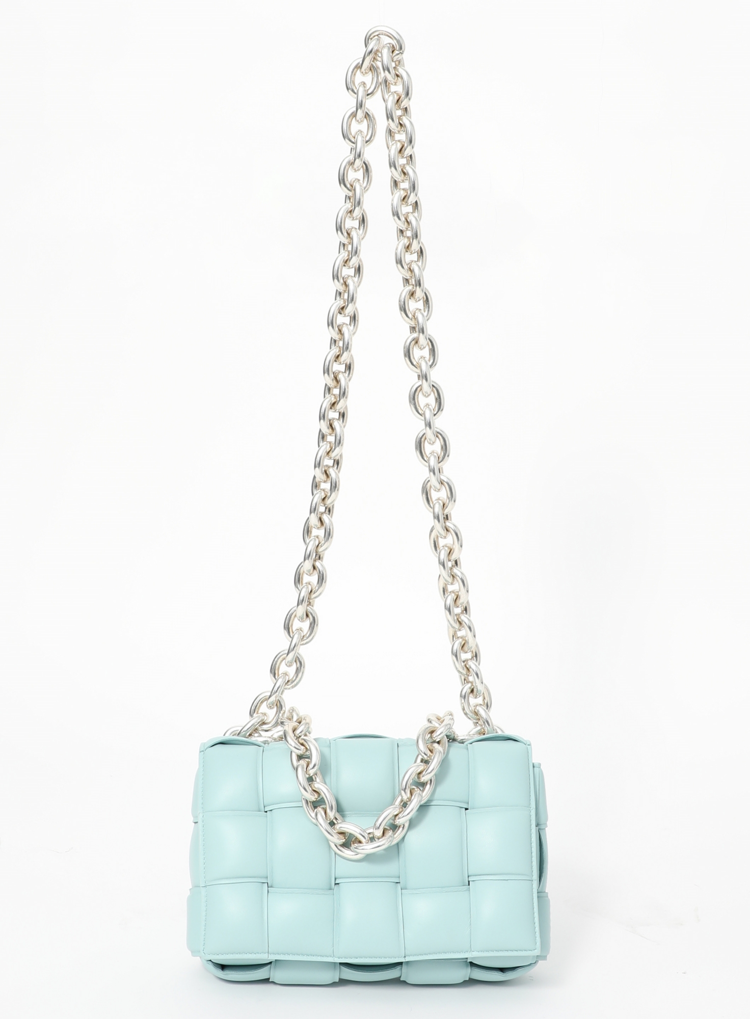 ミントBOTTEGA VENETA アトミック バレリーナ メッシュ 35 Bottega Veneta Mini Intreccio Swimsuit in Seagrass | FWRD