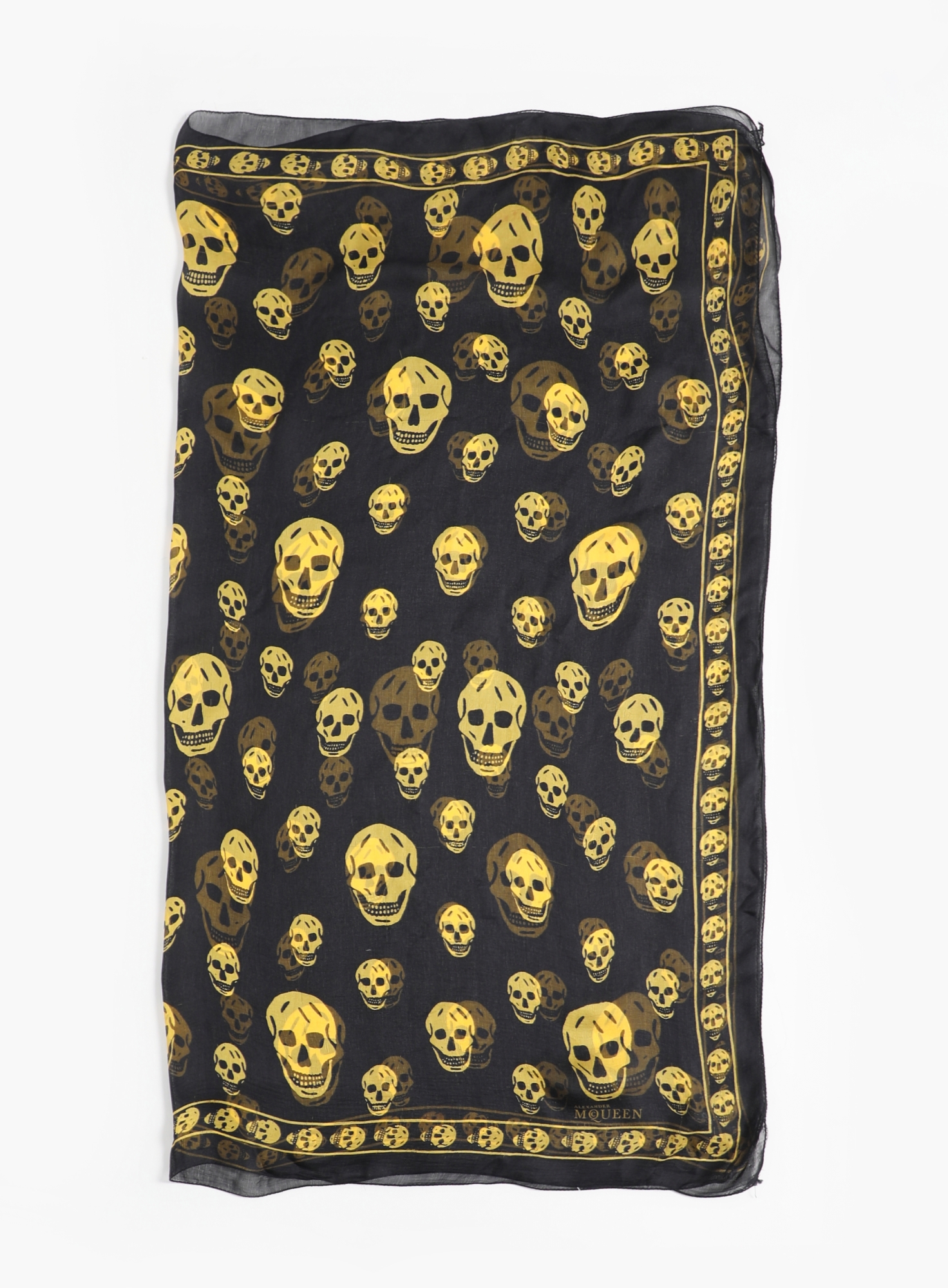 Early 2000s Chiffon Skull Scarf | Authentic & Vintage | ReSee