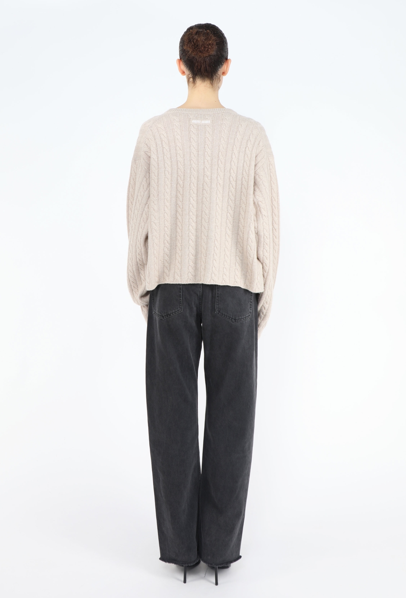 S/S 2022 Cashmere Cable Knit Sweater - Miu Miu | ReSee