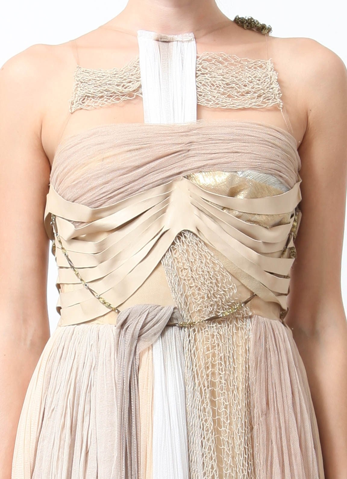 open lace back dress Thalassa Grecian One-Shoulder Pleated Dress Xs main image 0