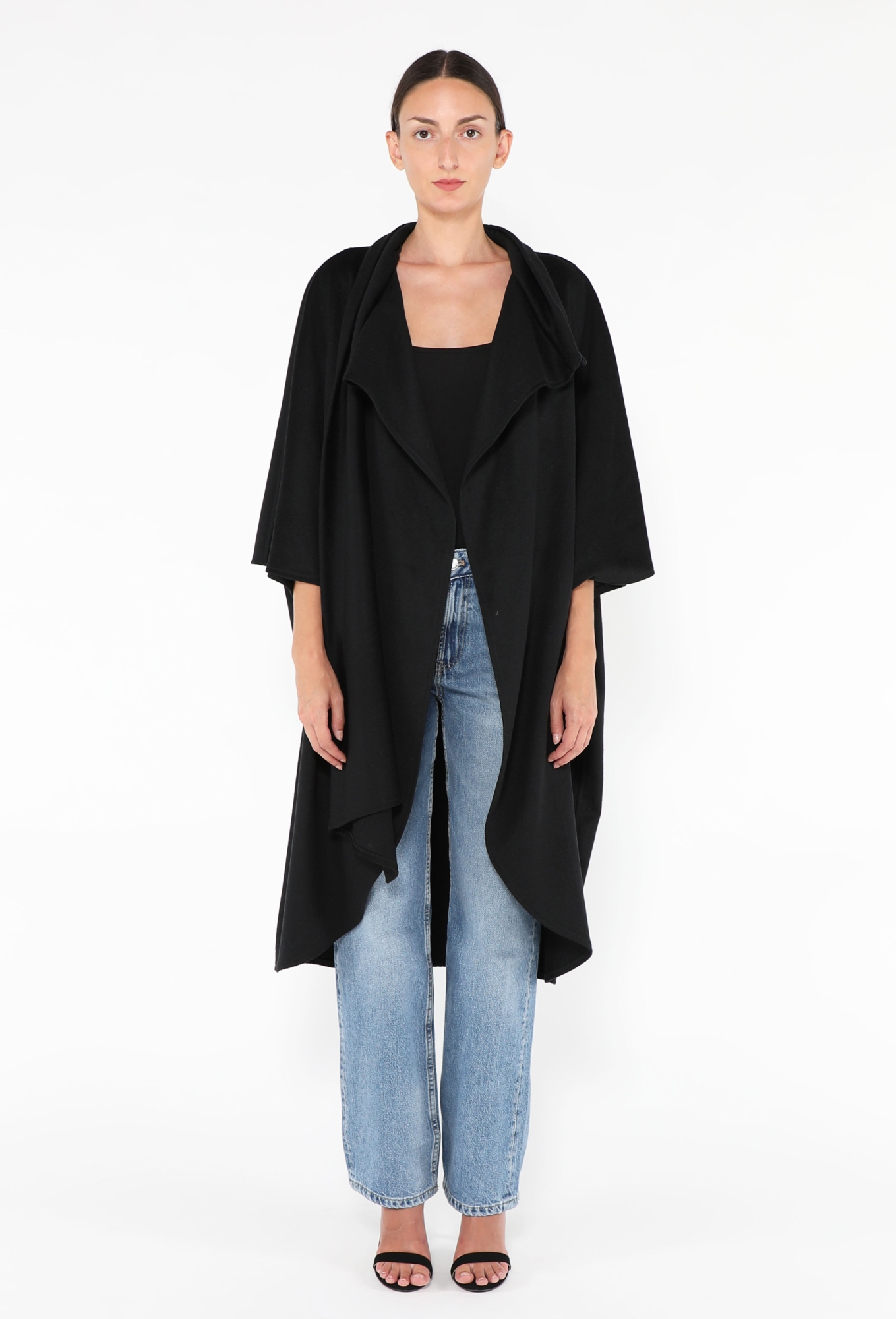 Gemini '70s Draped Shawl Coat - Exquisite Vintage | ReSee