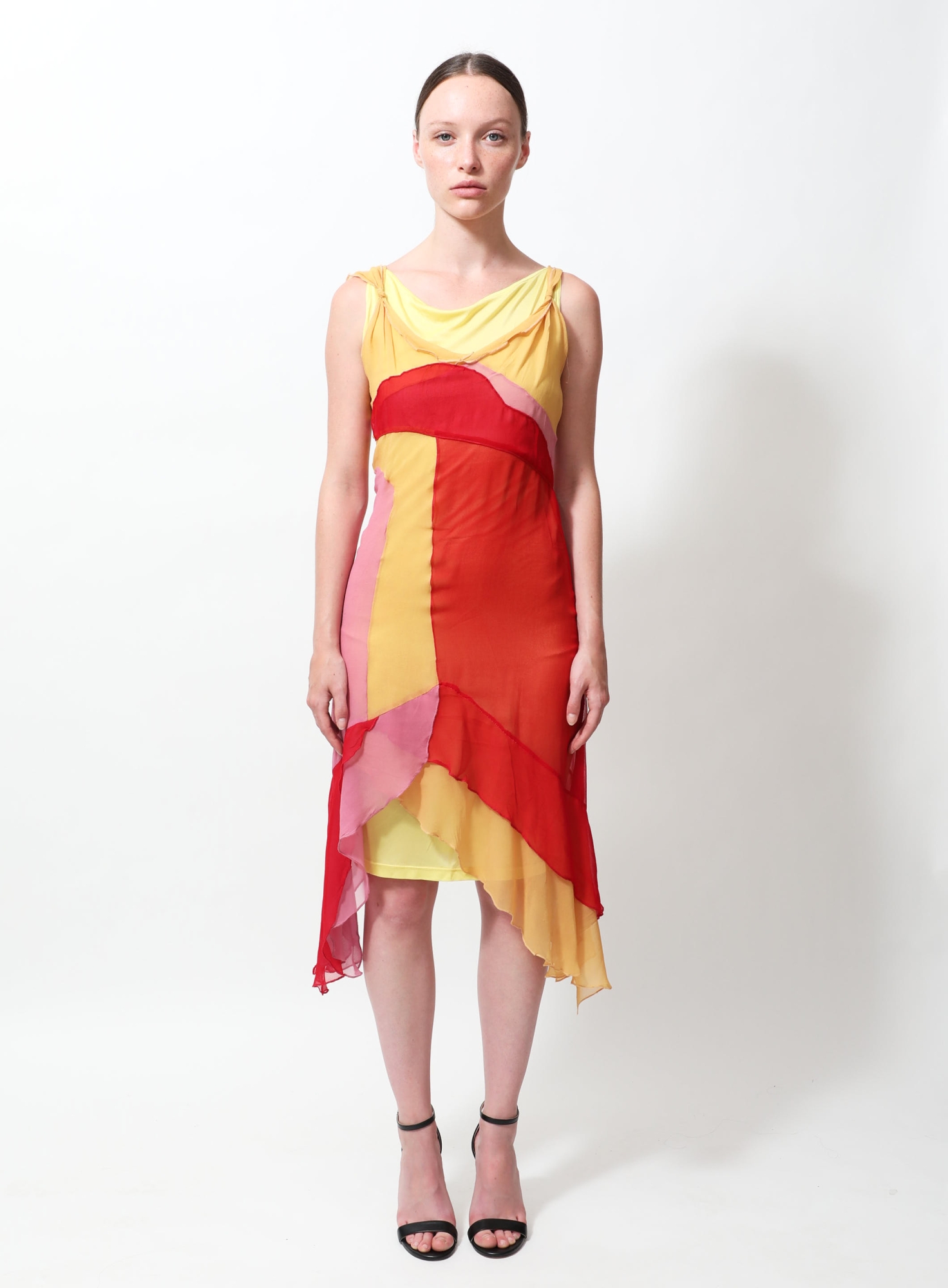 vintage alexander mcqueen dress 1990s 2000s Dresses Jackets Early Designs  VINTAGE VON WERTH 90s Colorblock Dress | Authentic