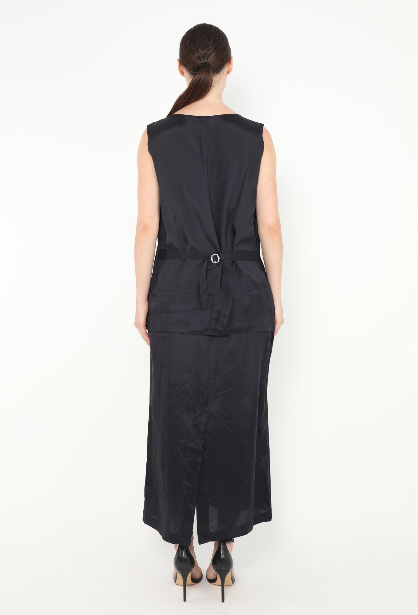 90s Belted Twill Maxi Dress - Comme des Garçons | ReSee