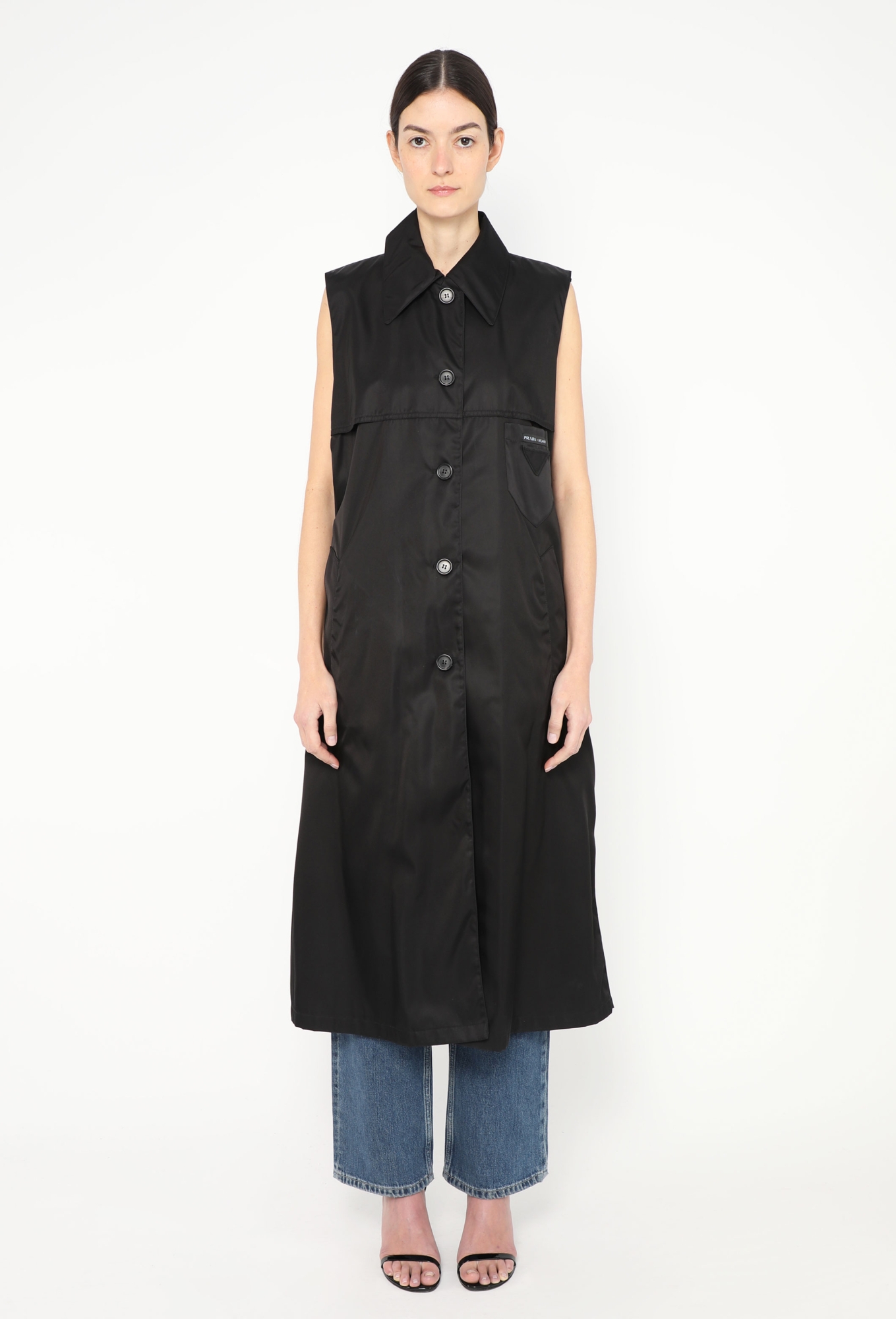 2019 Belted Nylon Trench Vest | Authentic & Vintage | ReSee
