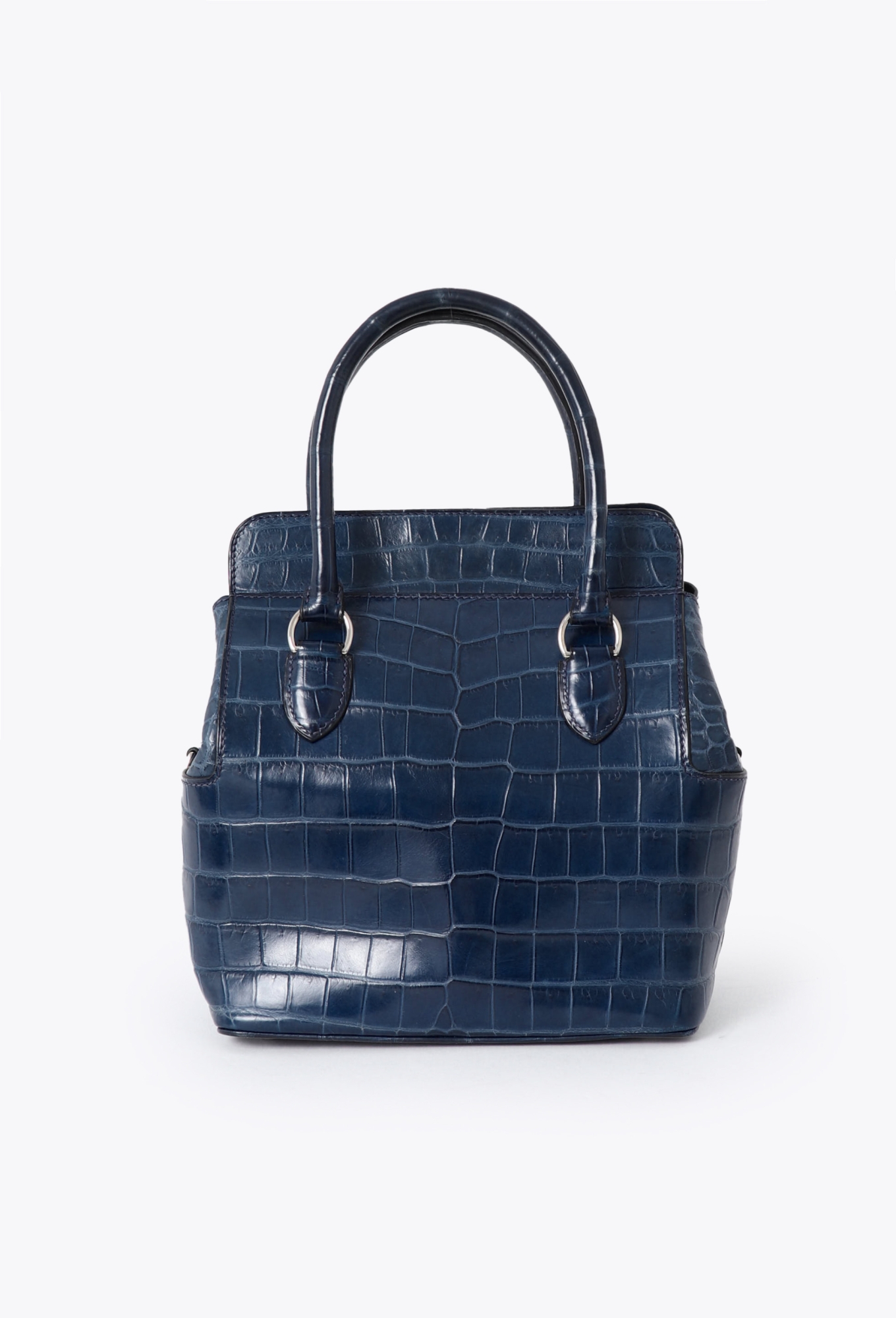 Matte Bleu Saphir Niloticus Crocodile Toolbox 20 Bag - Hermès