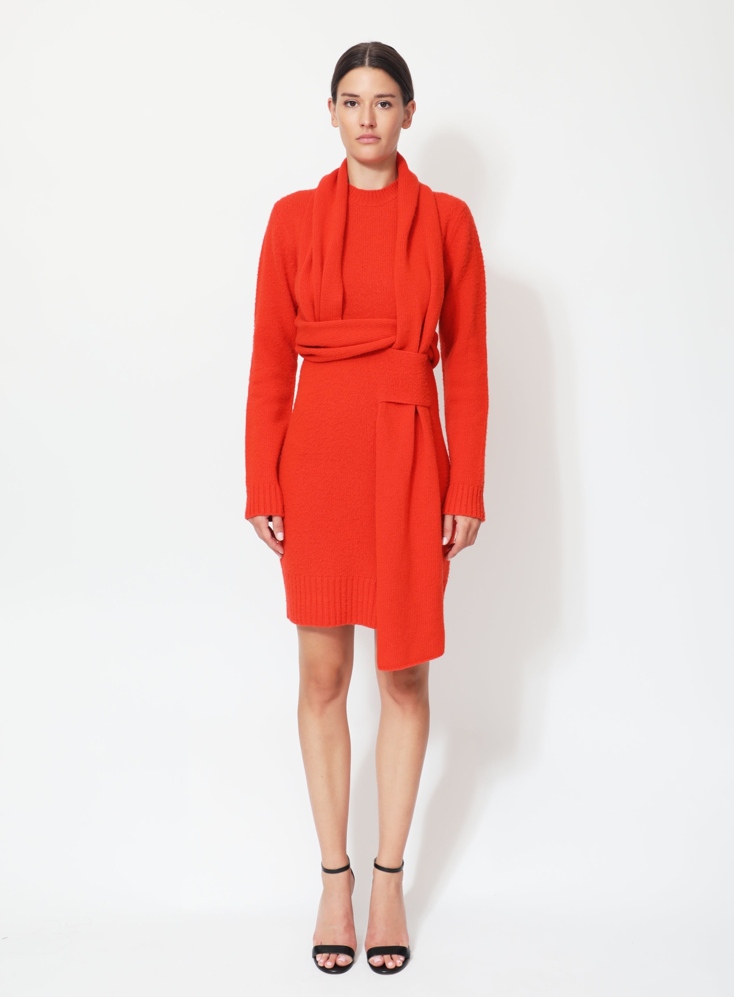 knit dress 2019 F/W 2019 Wrap Knit Dress