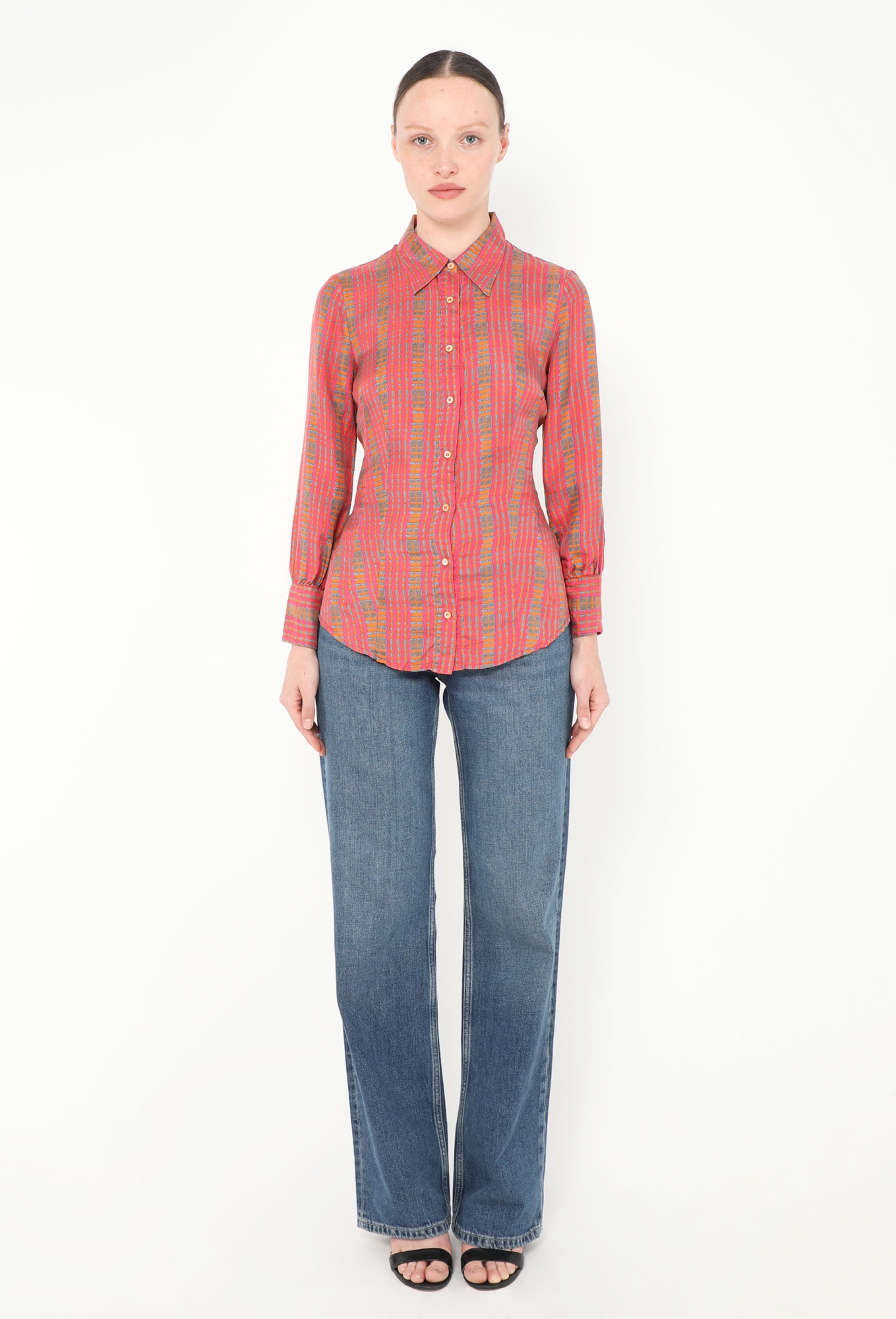 Geometric Printed Silk Shirt - Prada | Authentic & Vintage | ReSee