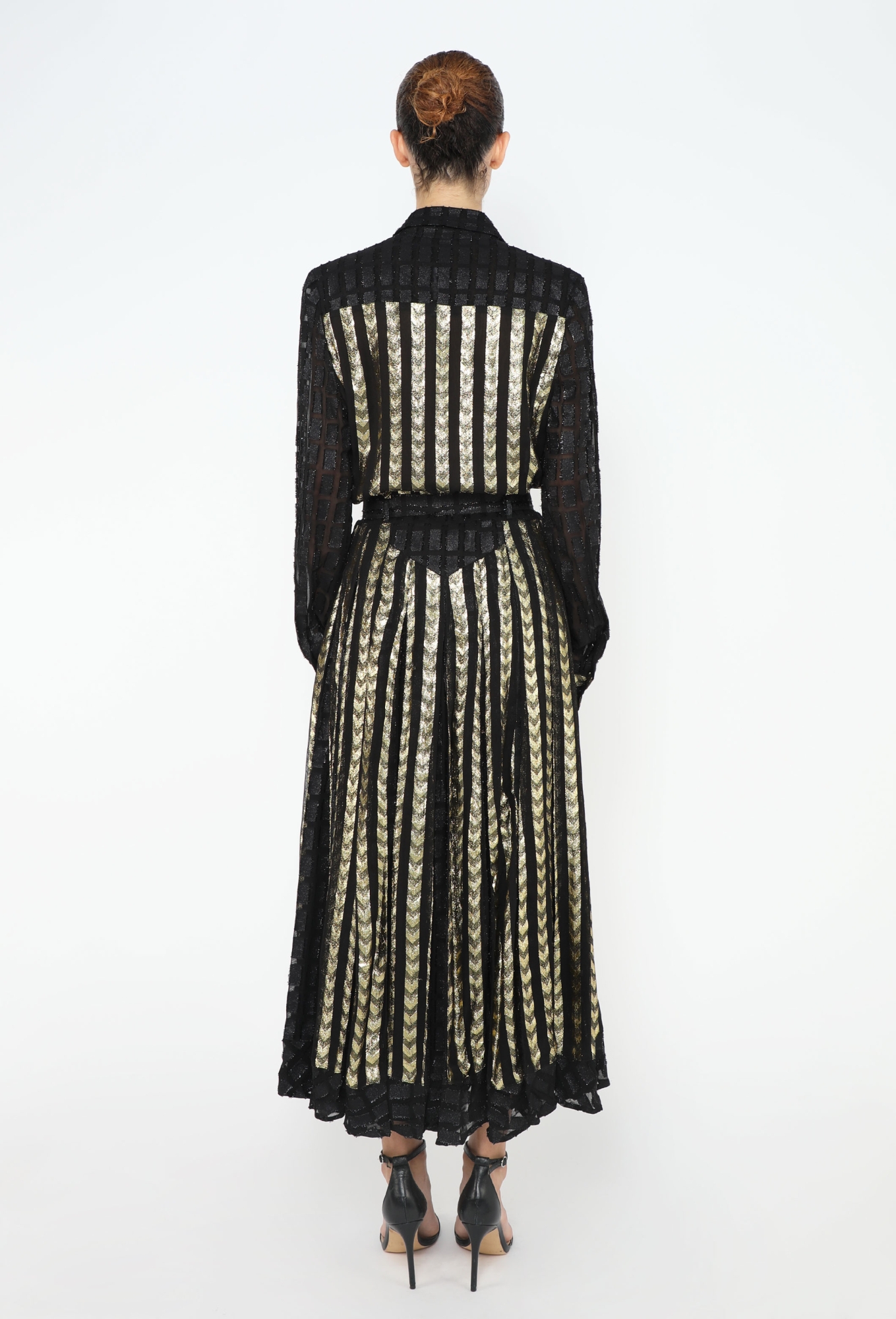 Dodo BarOr Chevron Lamé Dress - Modern Designers | ReSee