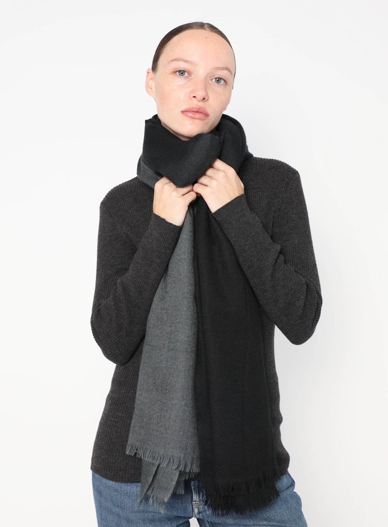 Margiela 2001 Bicolor Cashmere Shawl | Authentic & Vintage | ReSee