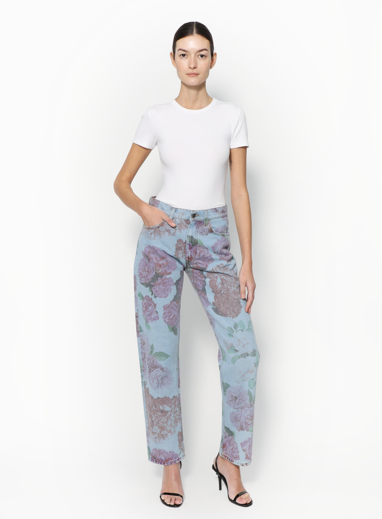 Otto Rose Print Jeans | Authentic & Vintage | ReSee